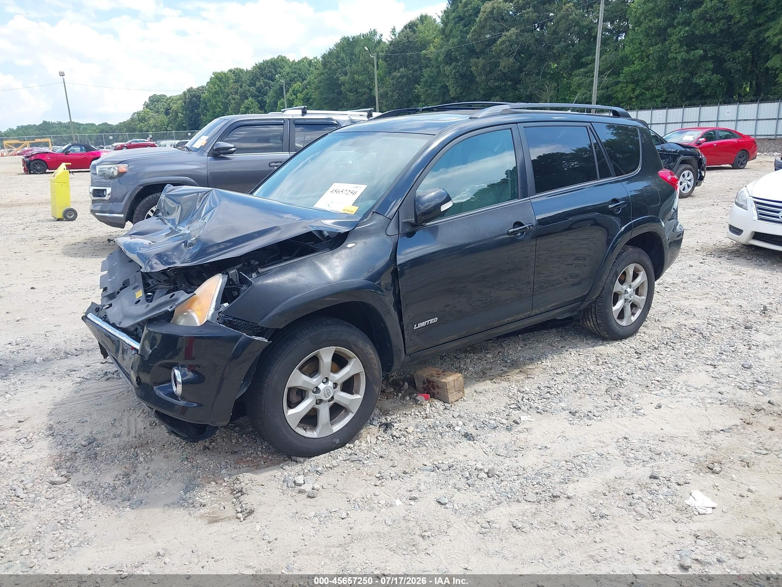 2012 Toyota Rav4 Limited V6 Black vin: 2T3DK4DV6CW085497