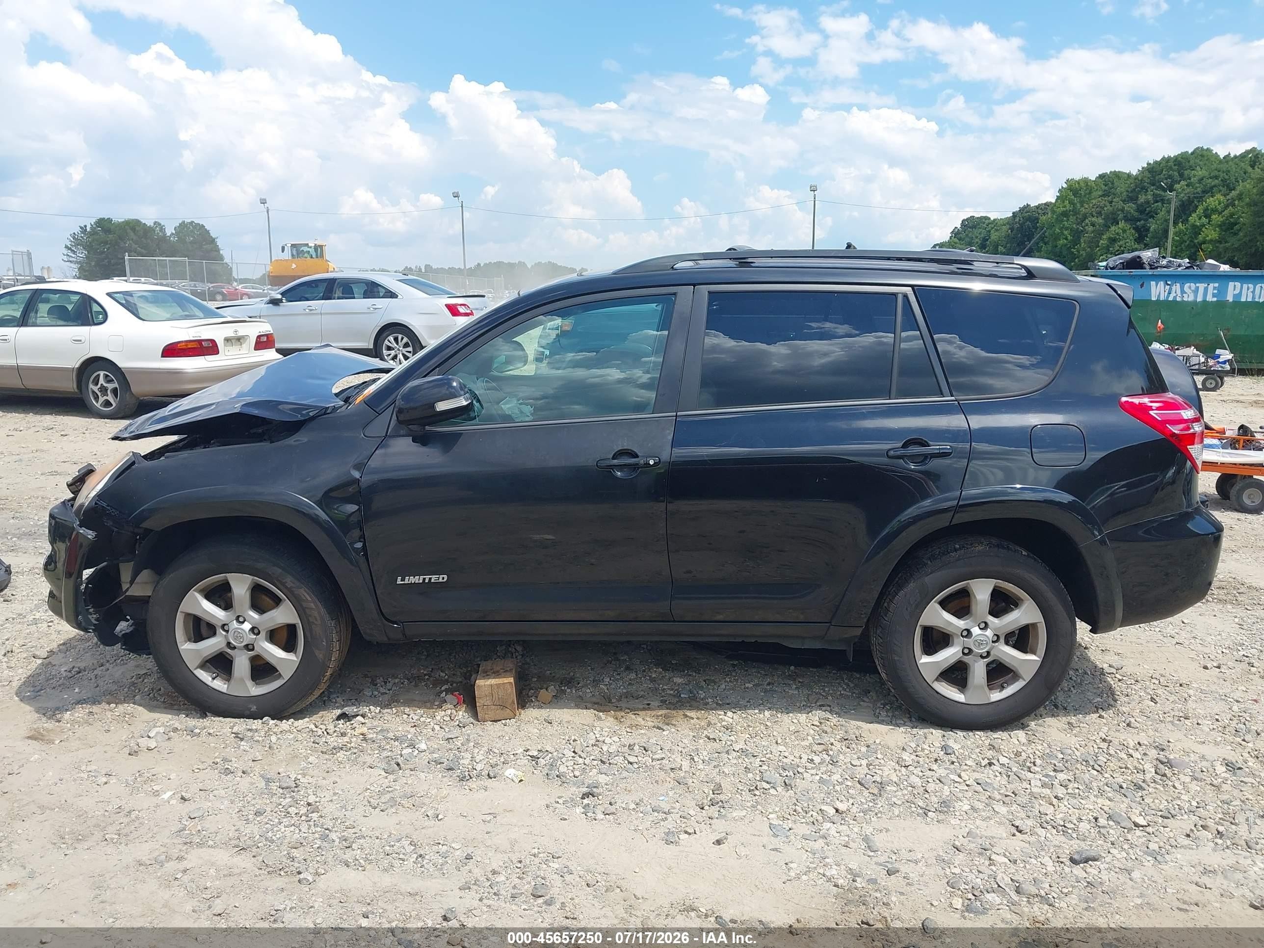 2012 Toyota Rav4 Limited V6 Black vin: 2T3DK4DV6CW085497