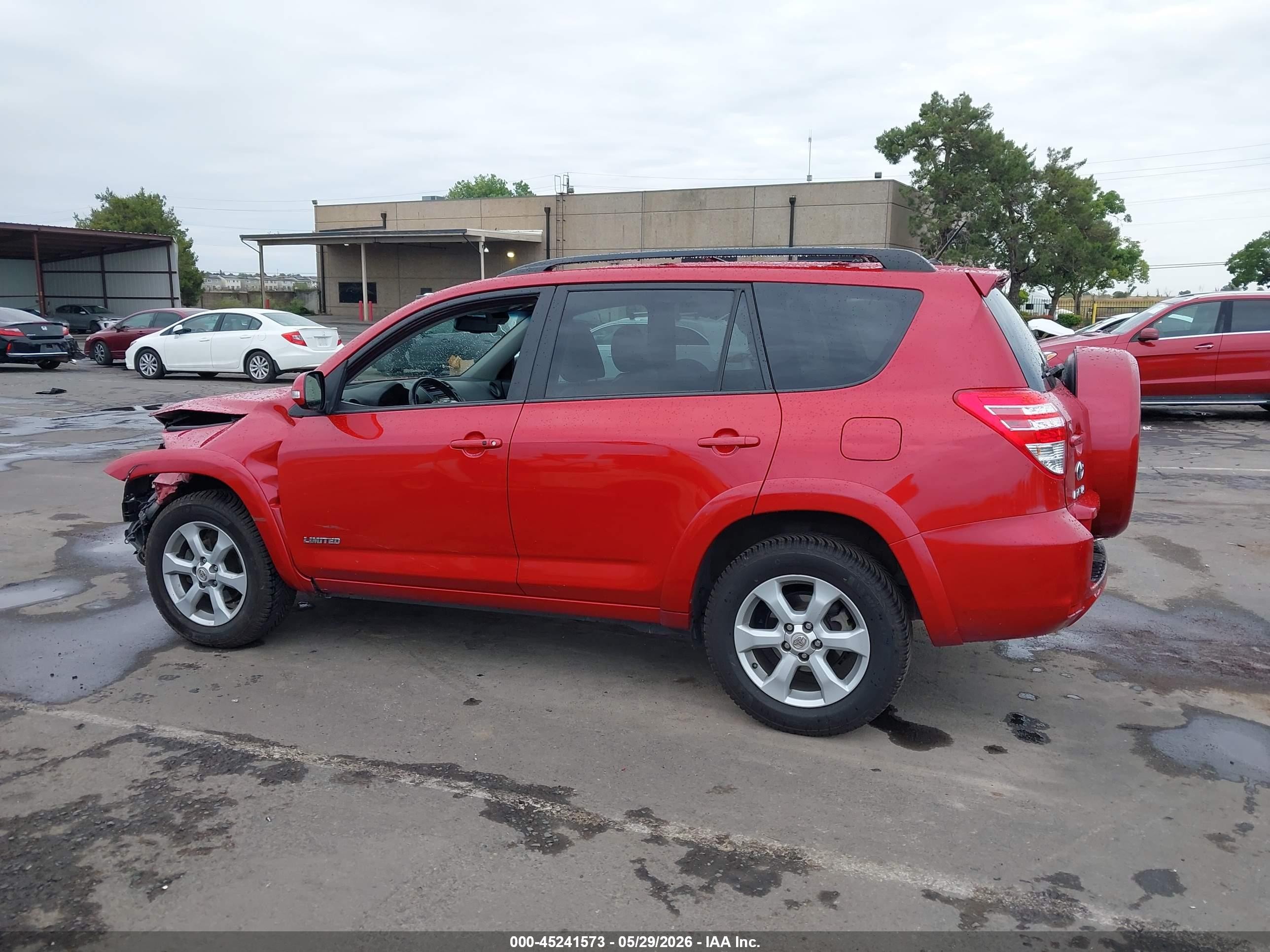 2012 Toyota Rav4 Limited V6 Красный vin: 2T3DK4DV6CW088612