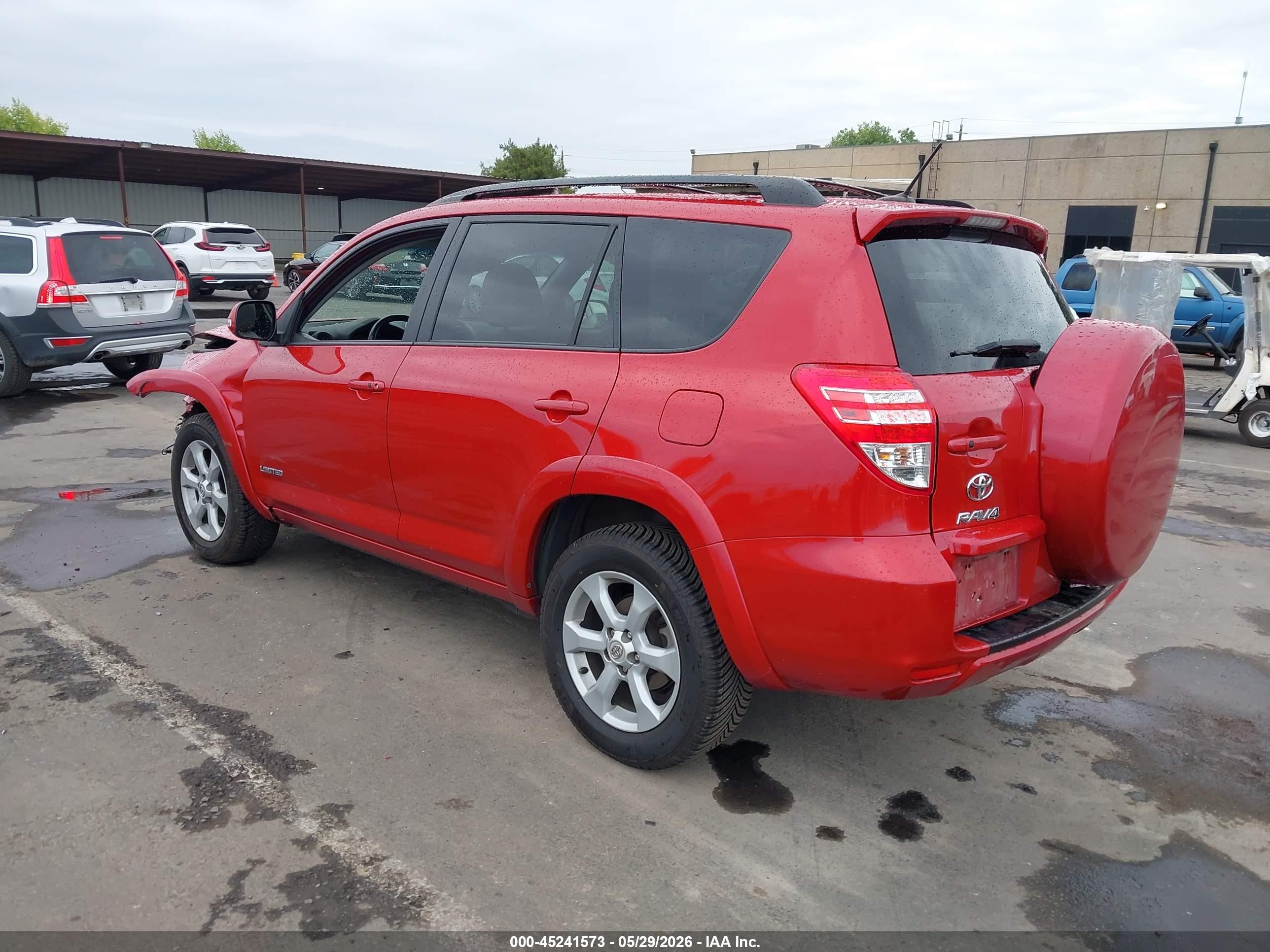 2012 Toyota Rav4 Limited V6 Красный vin: 2T3DK4DV6CW088612