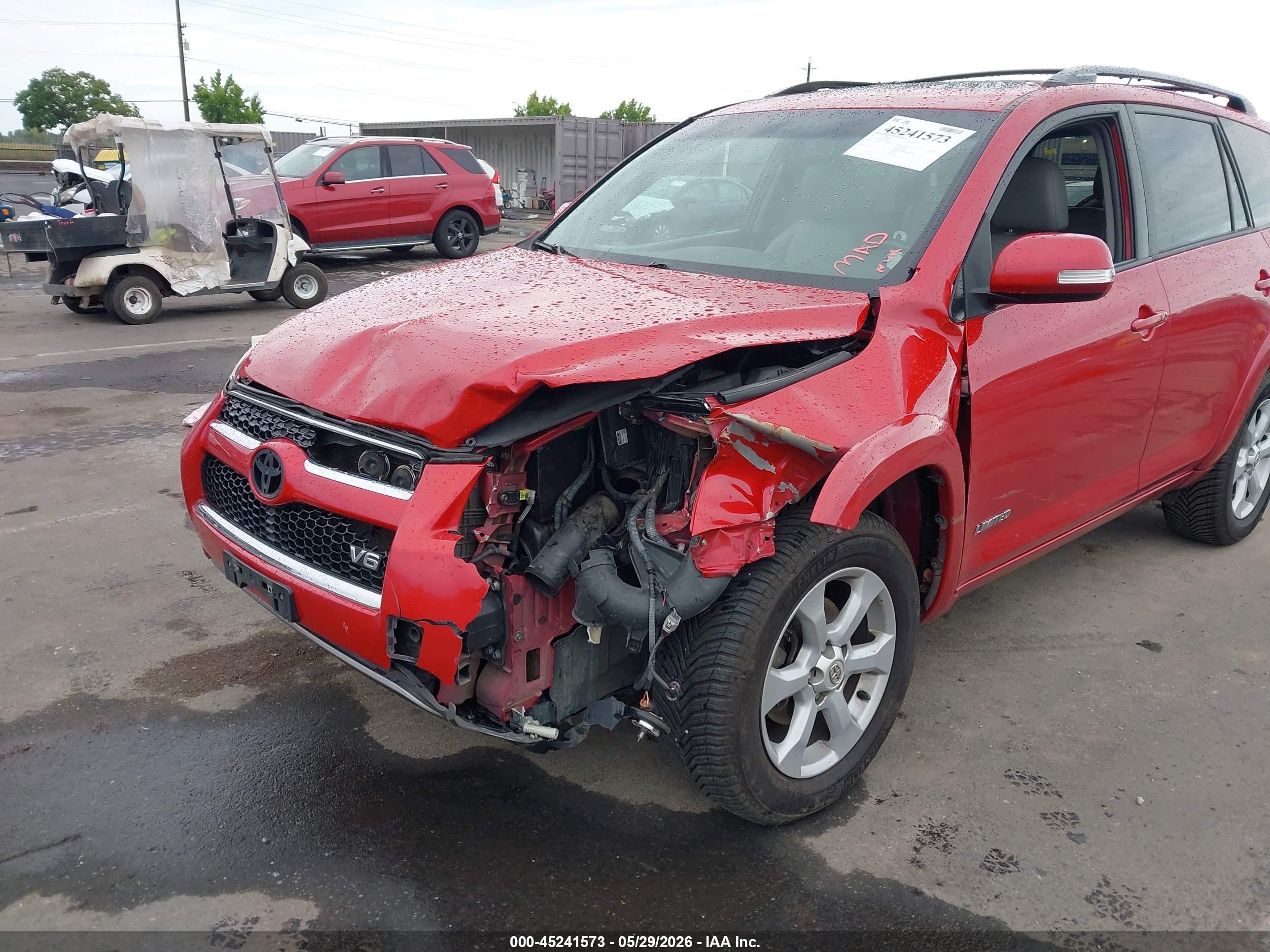 2012 Toyota Rav4 Limited V6 Красный vin: 2T3DK4DV6CW088612