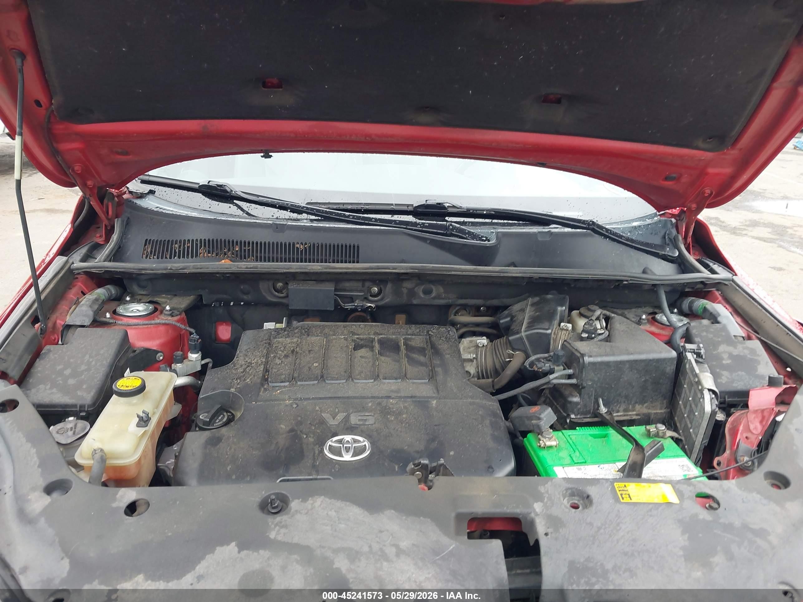 2012 Toyota Rav4 Limited V6 Красный vin: 2T3DK4DV6CW088612