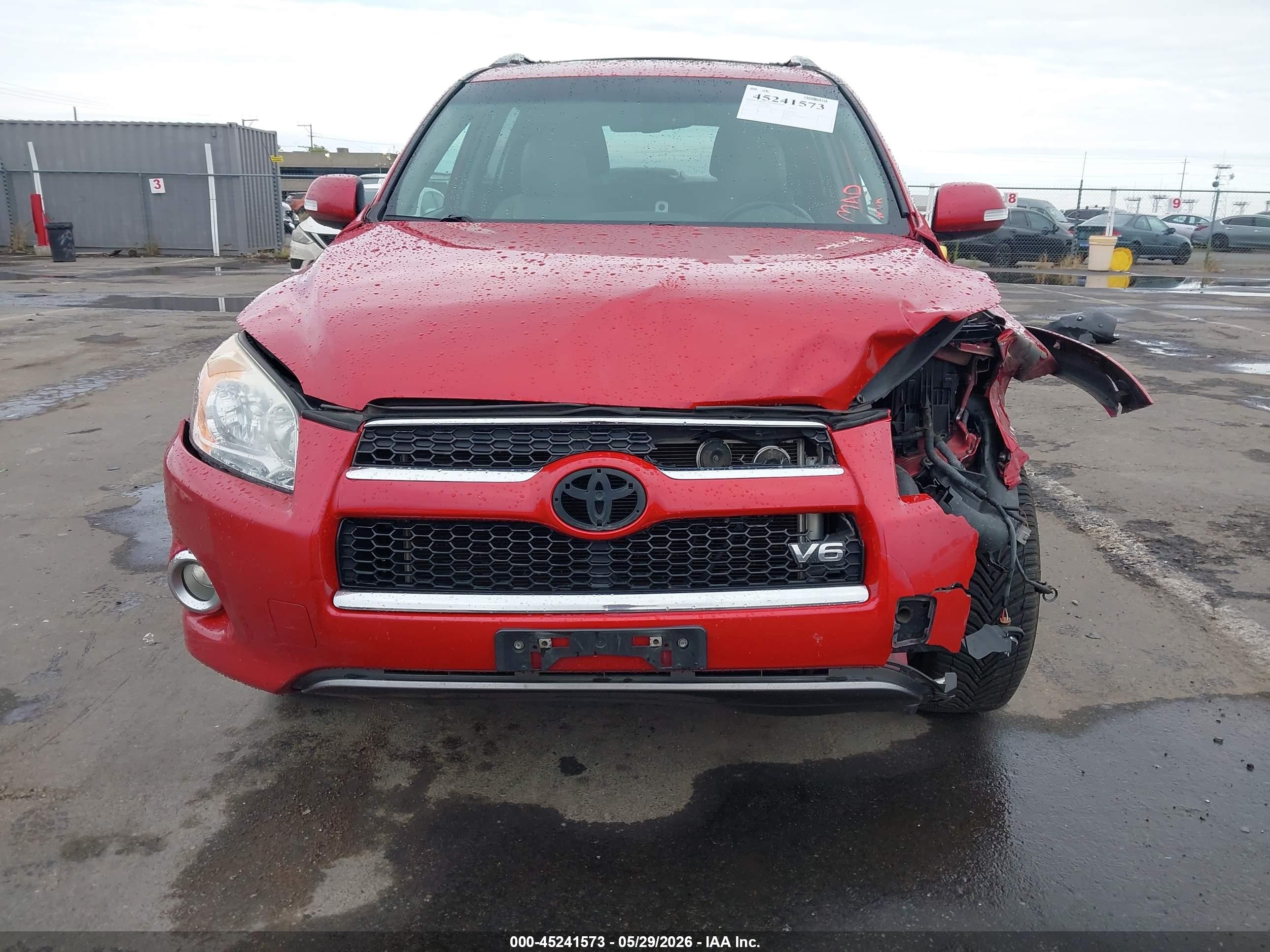 2012 Toyota Rav4 Limited V6 Красный vin: 2T3DK4DV6CW088612