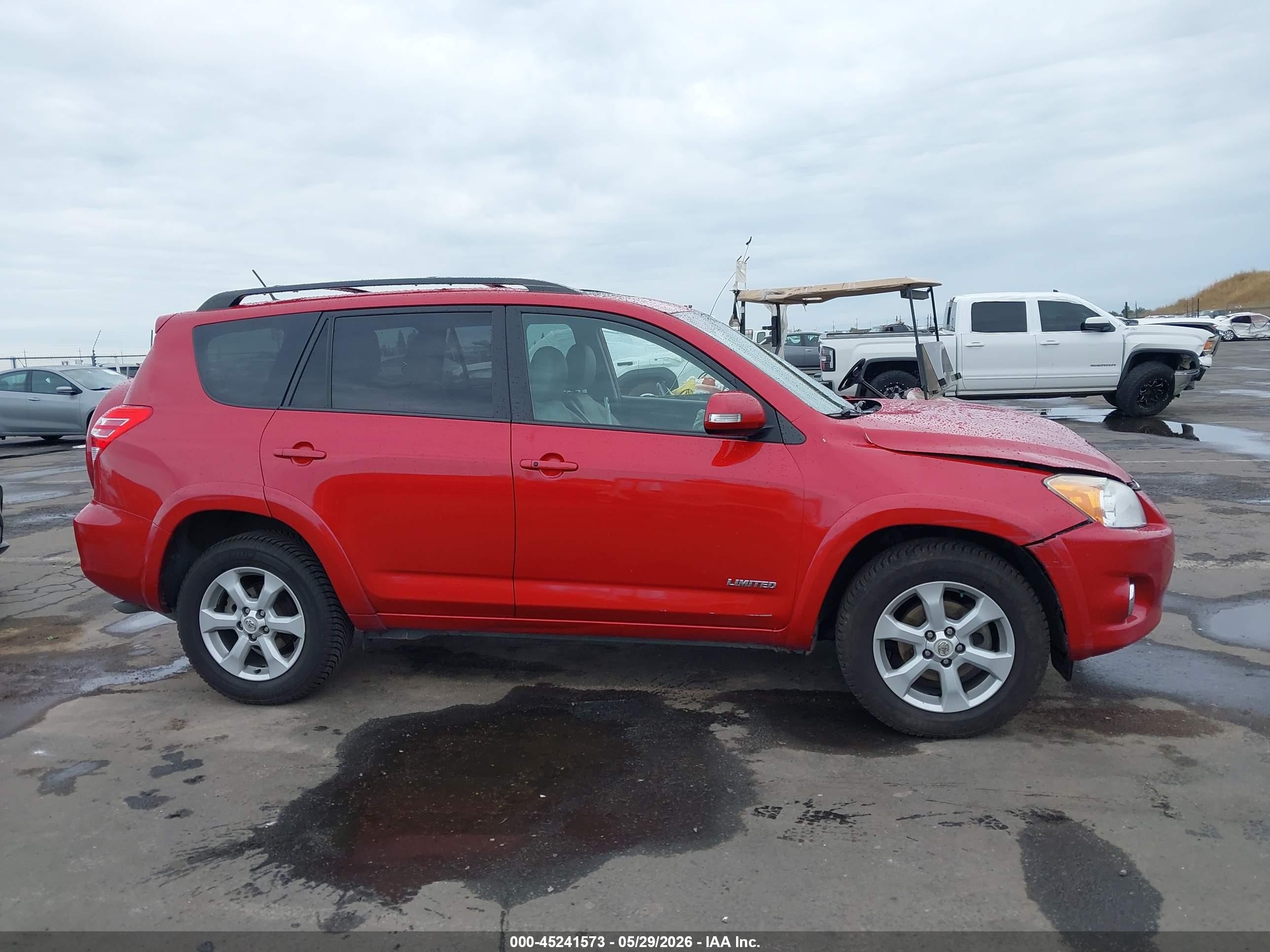 2012 Toyota Rav4 Limited V6 Красный vin: 2T3DK4DV6CW088612