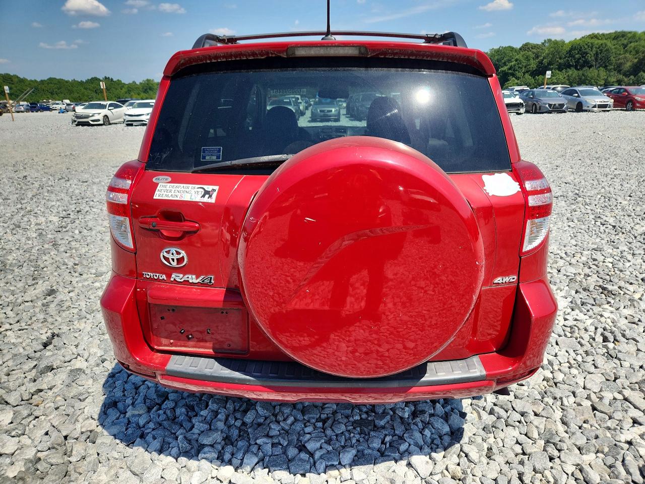 2010 Toyota Rav4 Limited Red vin: 2T3DK4DV7AW033373