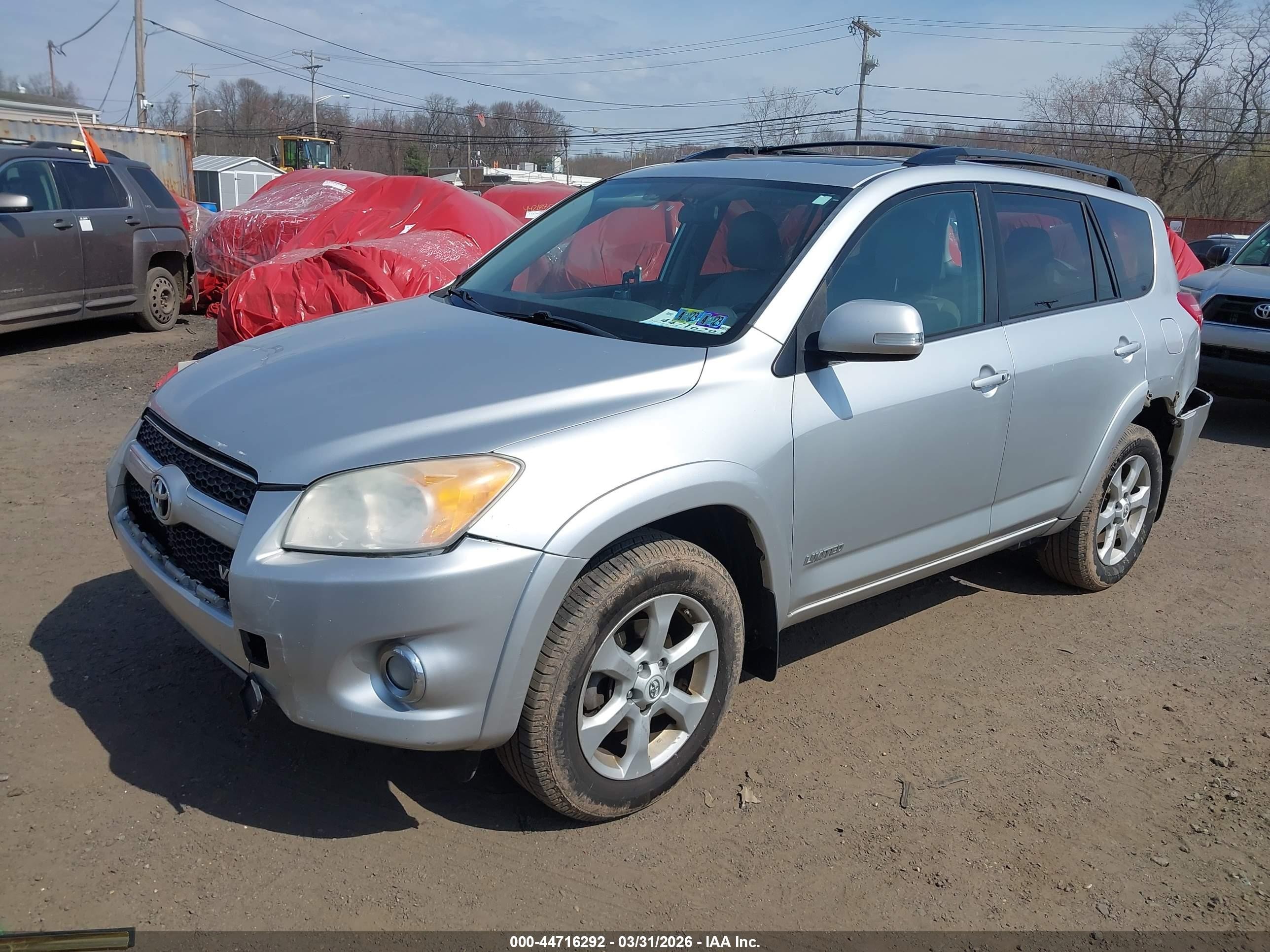 2011 Toyota Rav4 Limited V6 Silver vin: 2T3DK4DV7BW058209