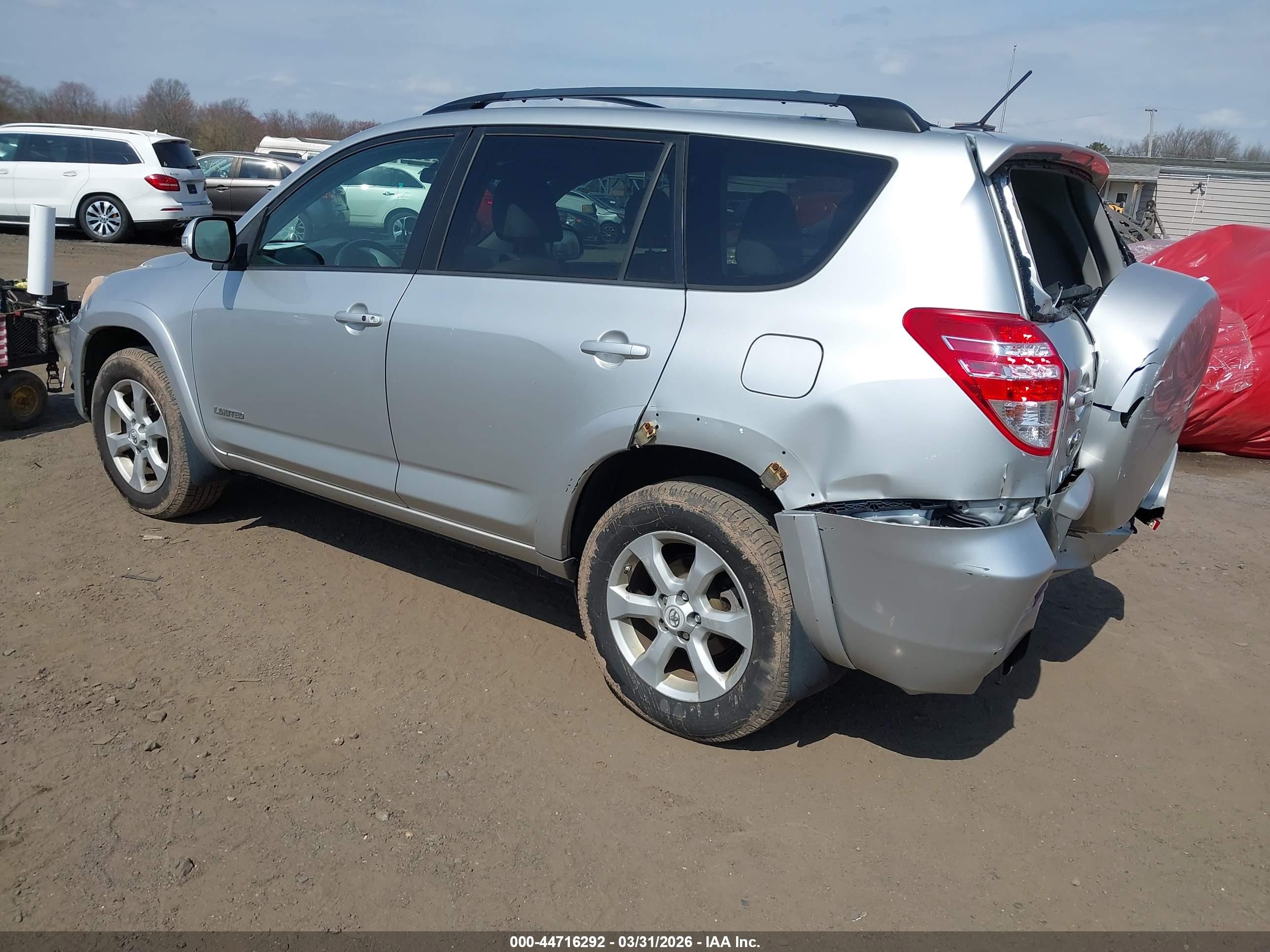 2011 Toyota Rav4 Limited V6 Silver vin: 2T3DK4DV7BW058209