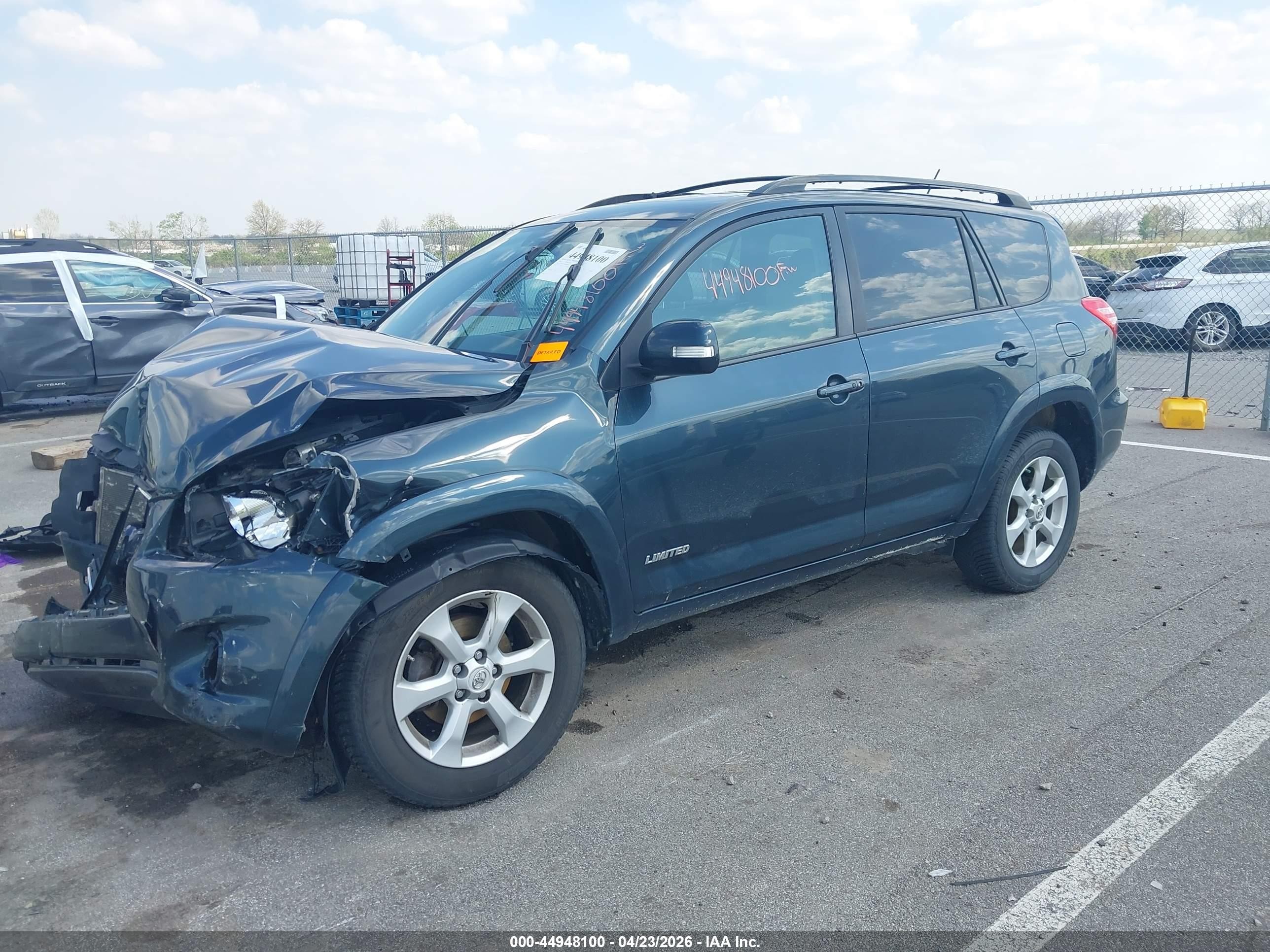 2012 Toyota Rav4 Limited V6 Green vin: 2T3DK4DV7CW083905