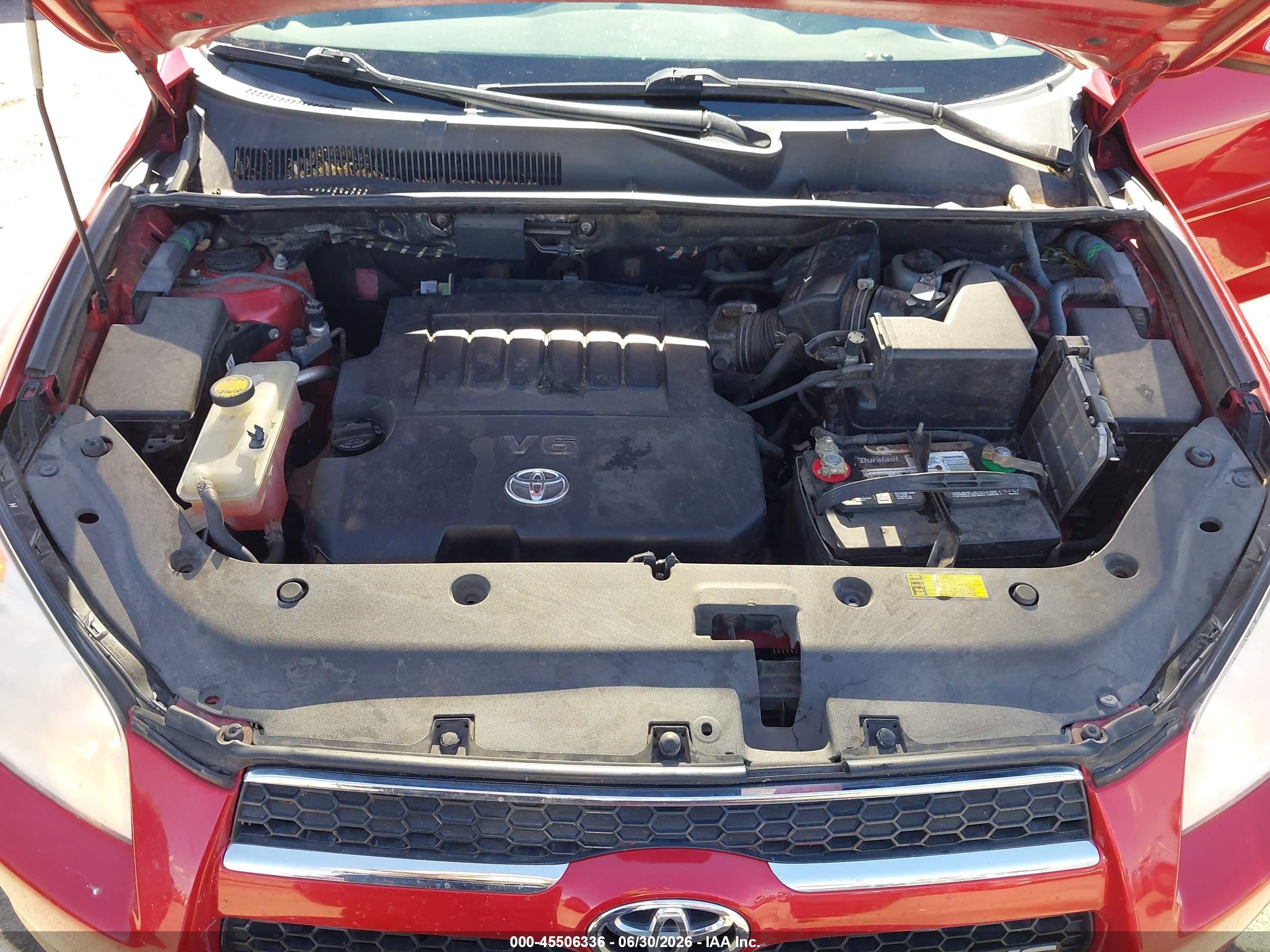 2010 Toyota Rav4 Limited V6 Red vin: 2T3DK4DV8AW017618