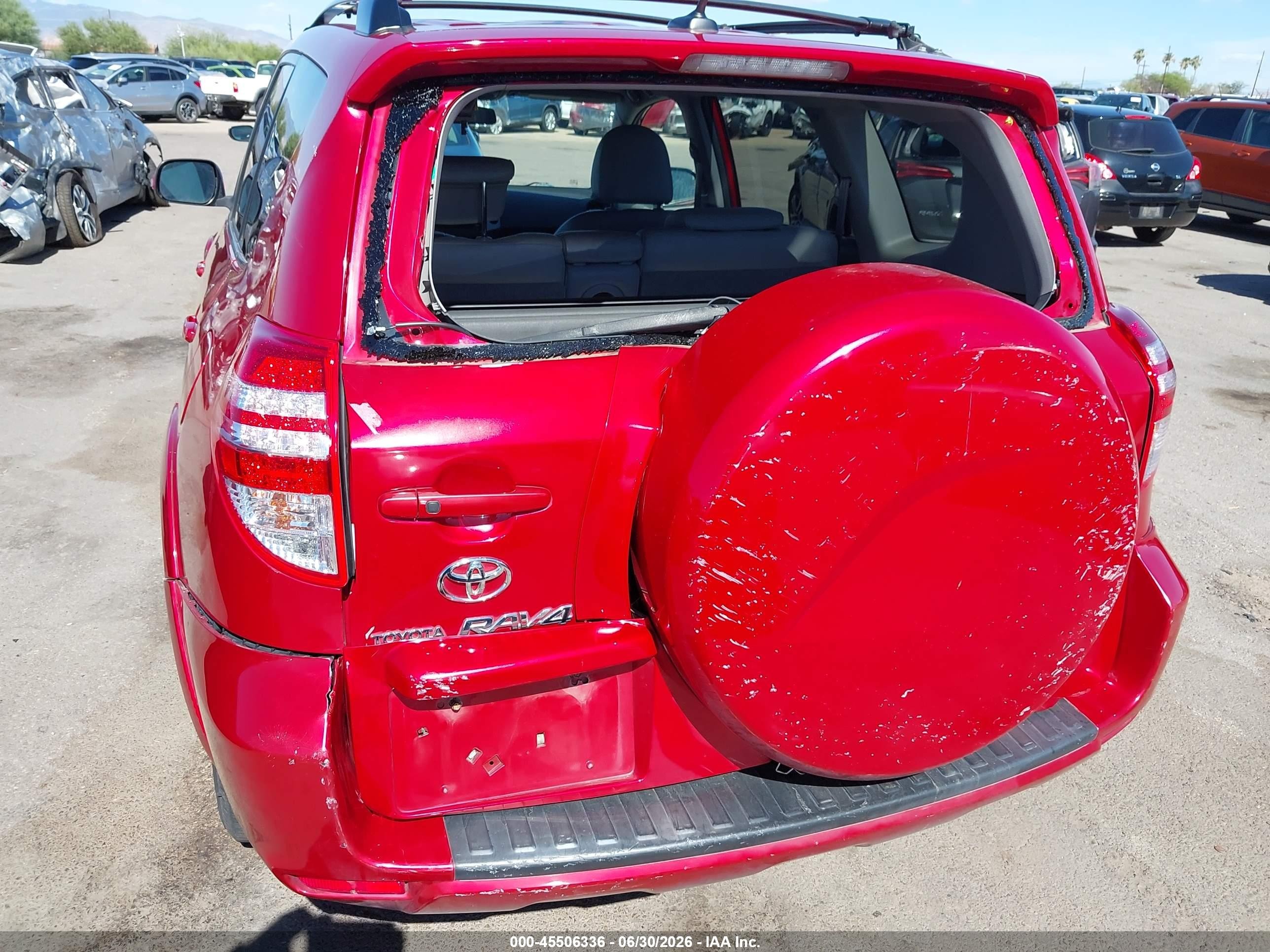 2010 Toyota Rav4 Limited V6 Red vin: 2T3DK4DV8AW017618