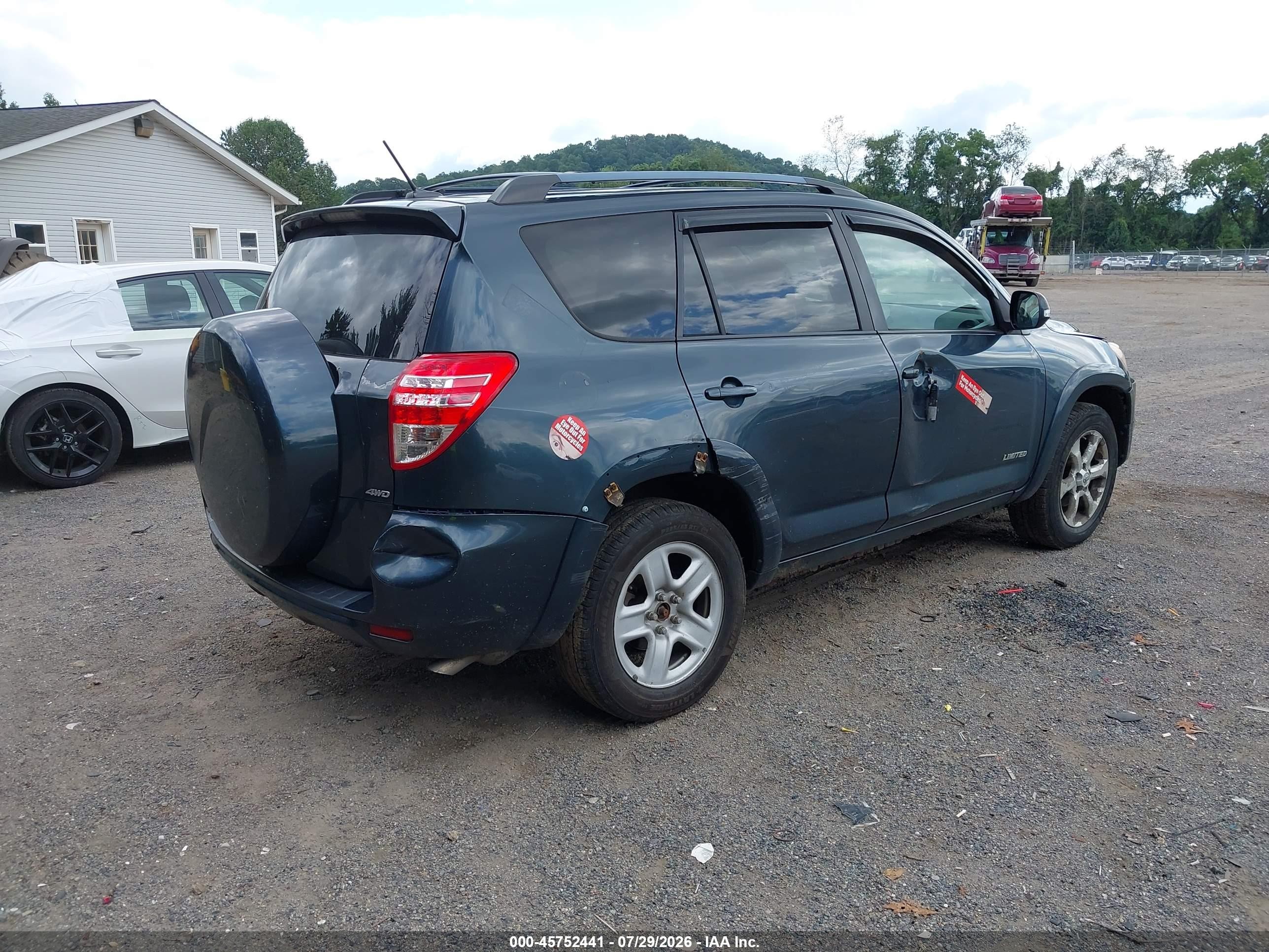 2010 Toyota Rav4 Limited V6 Синий vin: 2T3DK4DV8AW017683