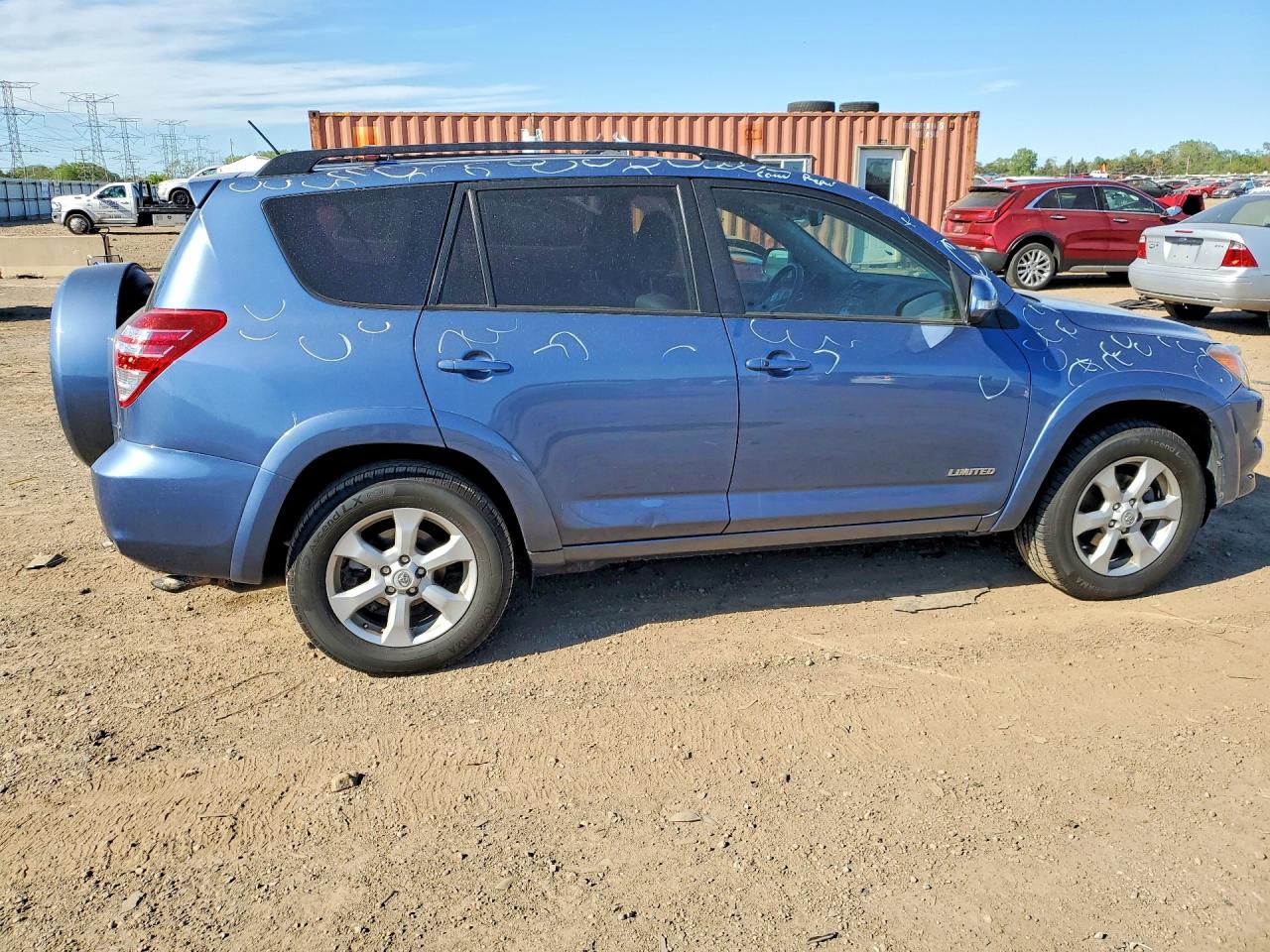 2011 Toyota Rav4 Limited Blue vin: 2T3DK4DV8BW044500