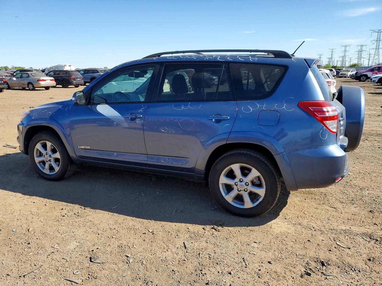 2011 Toyota Rav4 Limited Blue vin: 2T3DK4DV8BW044500