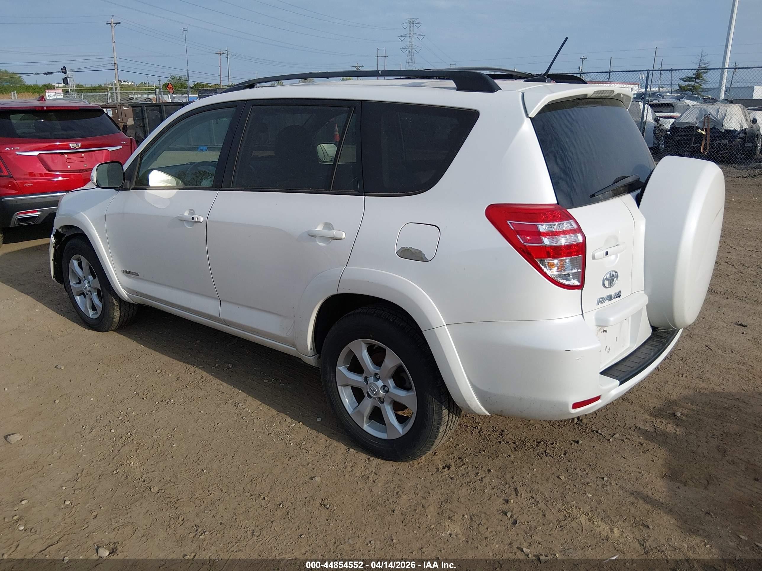 2011 Toyota Rav4 Limited V6 White vin: 2T3DK4DV8BW048577