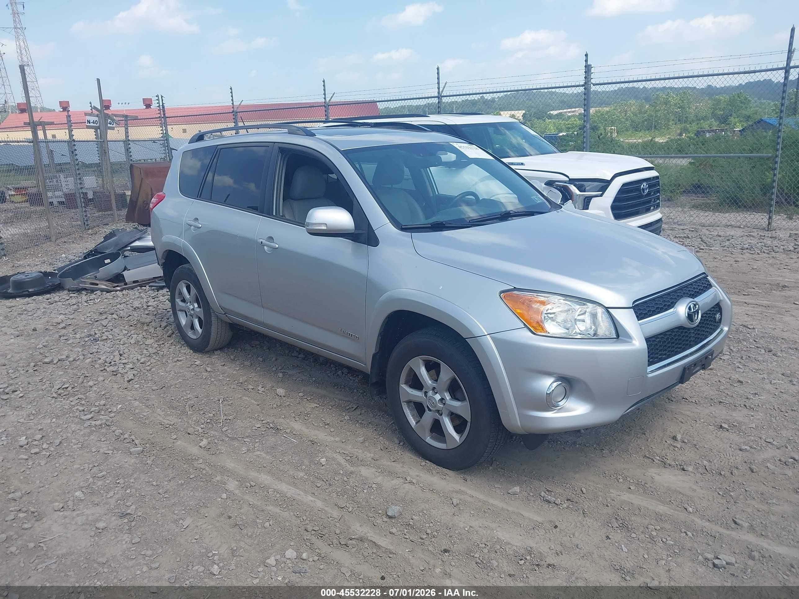 2012 Toyota Rav4 Limited V6 Silver vin: 2T3DK4DV8CW076350
