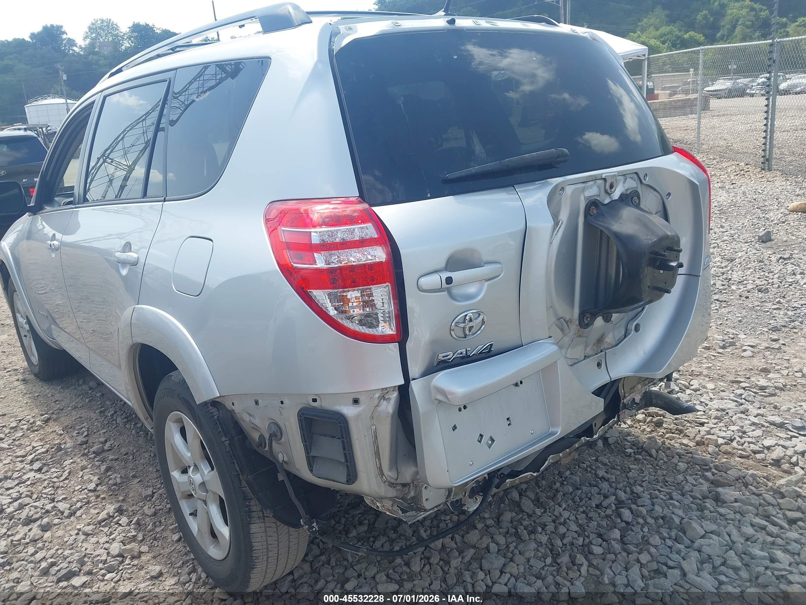 2012 Toyota Rav4 Limited V6 Silver vin: 2T3DK4DV8CW076350
