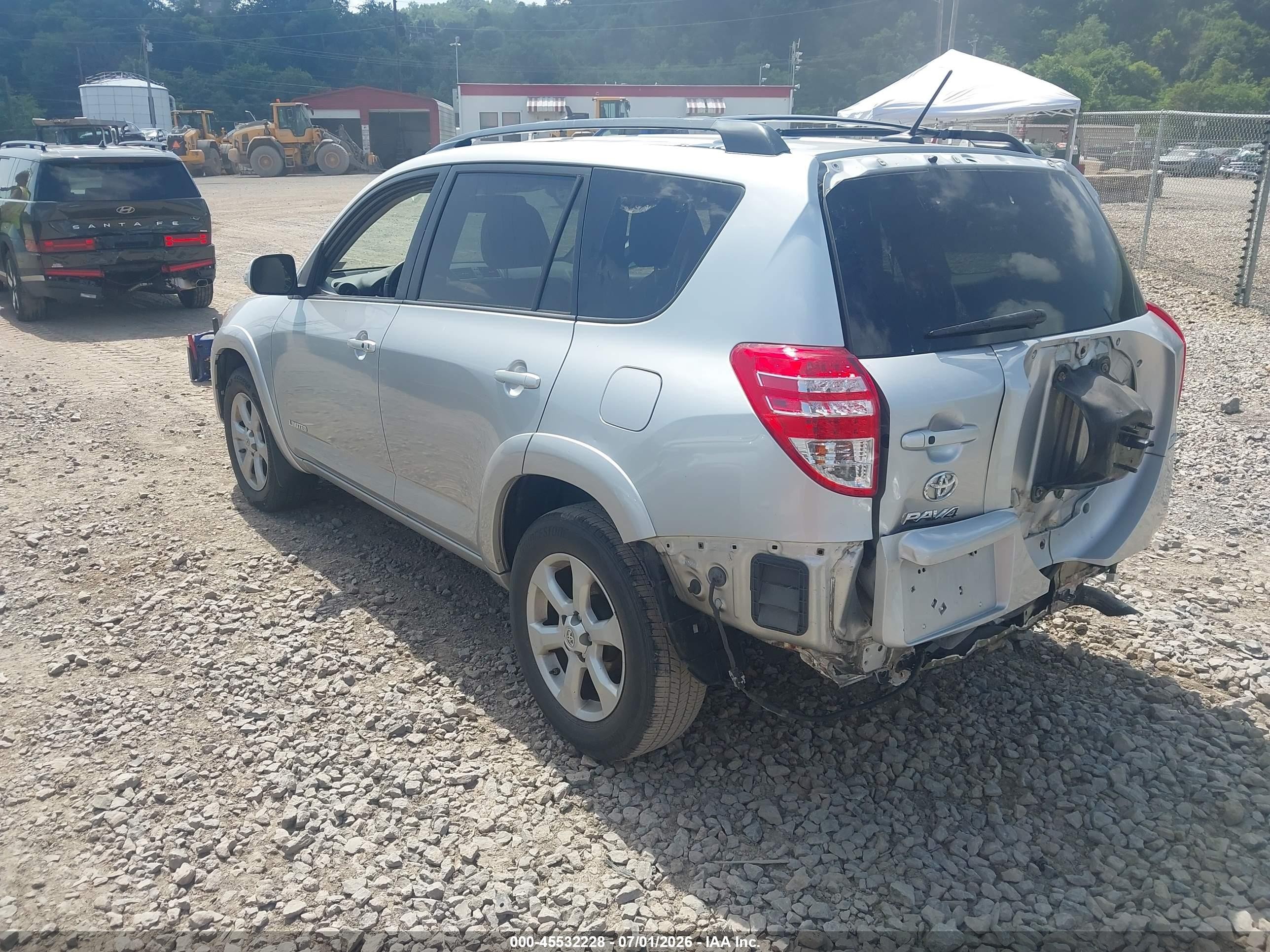 2012 Toyota Rav4 Limited V6 Silver vin: 2T3DK4DV8CW076350