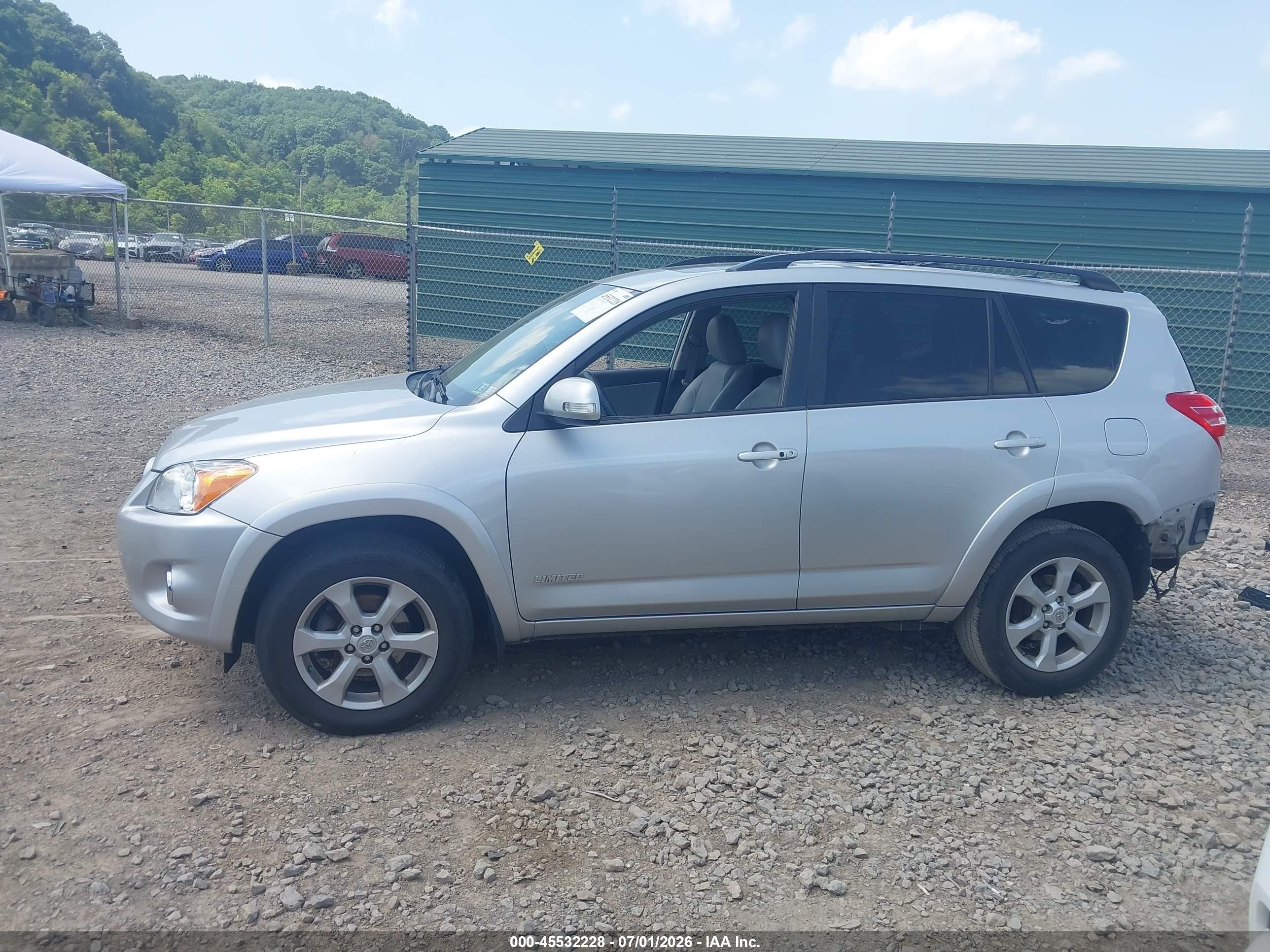 2012 Toyota Rav4 Limited V6 Silver vin: 2T3DK4DV8CW076350