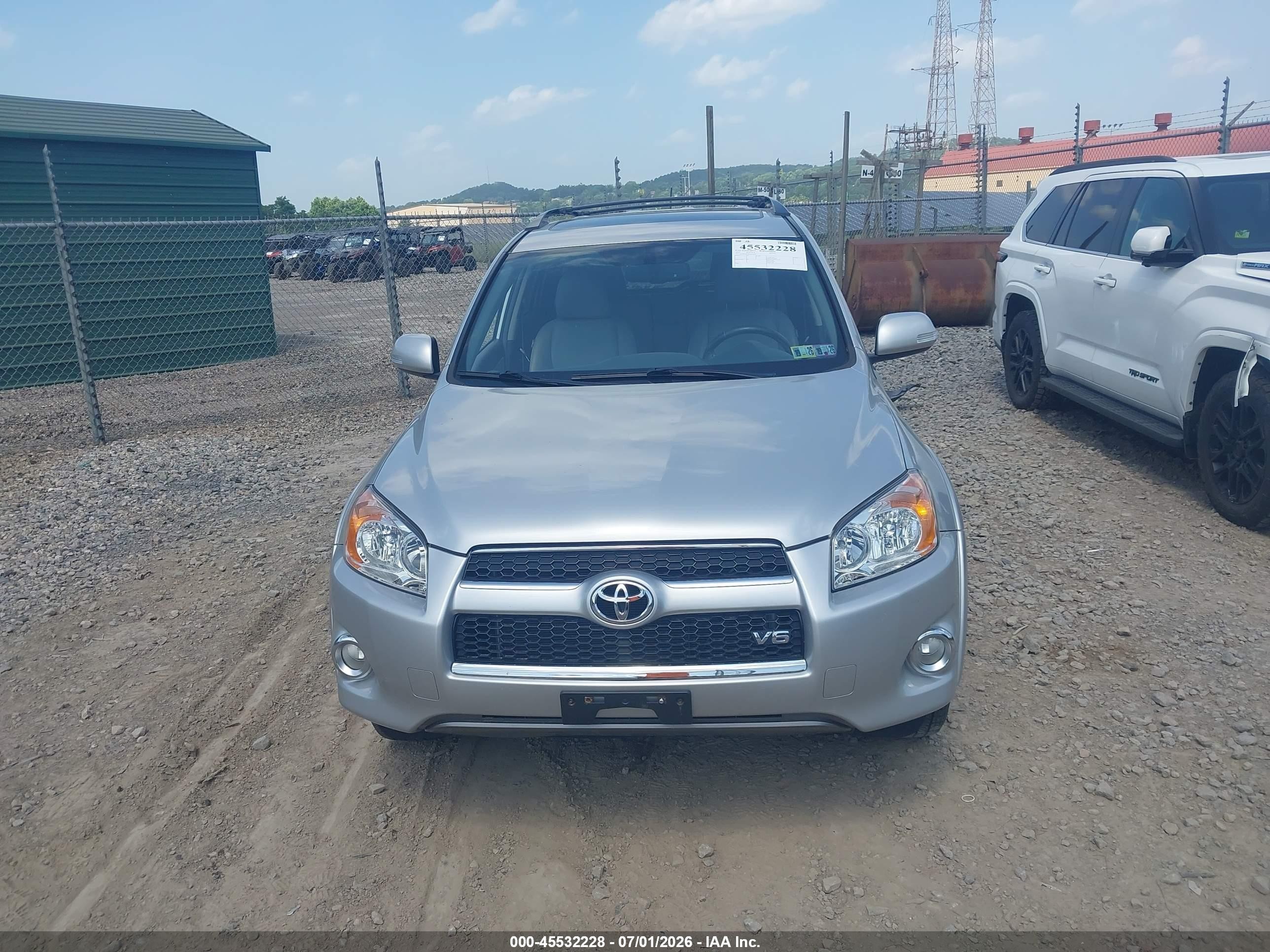 2012 Toyota Rav4 Limited V6 Silver vin: 2T3DK4DV8CW076350