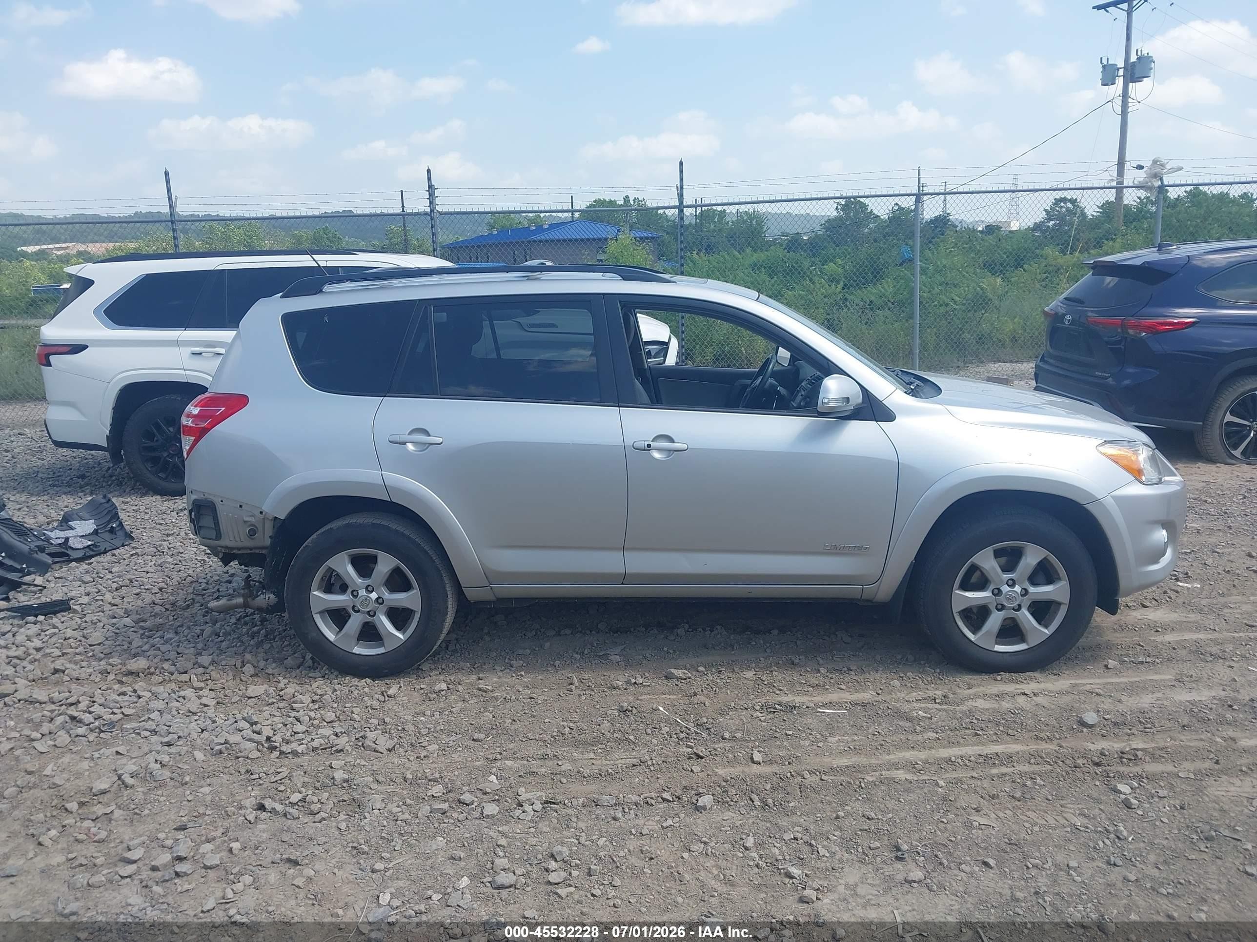 2012 Toyota Rav4 Limited V6 Silver vin: 2T3DK4DV8CW076350