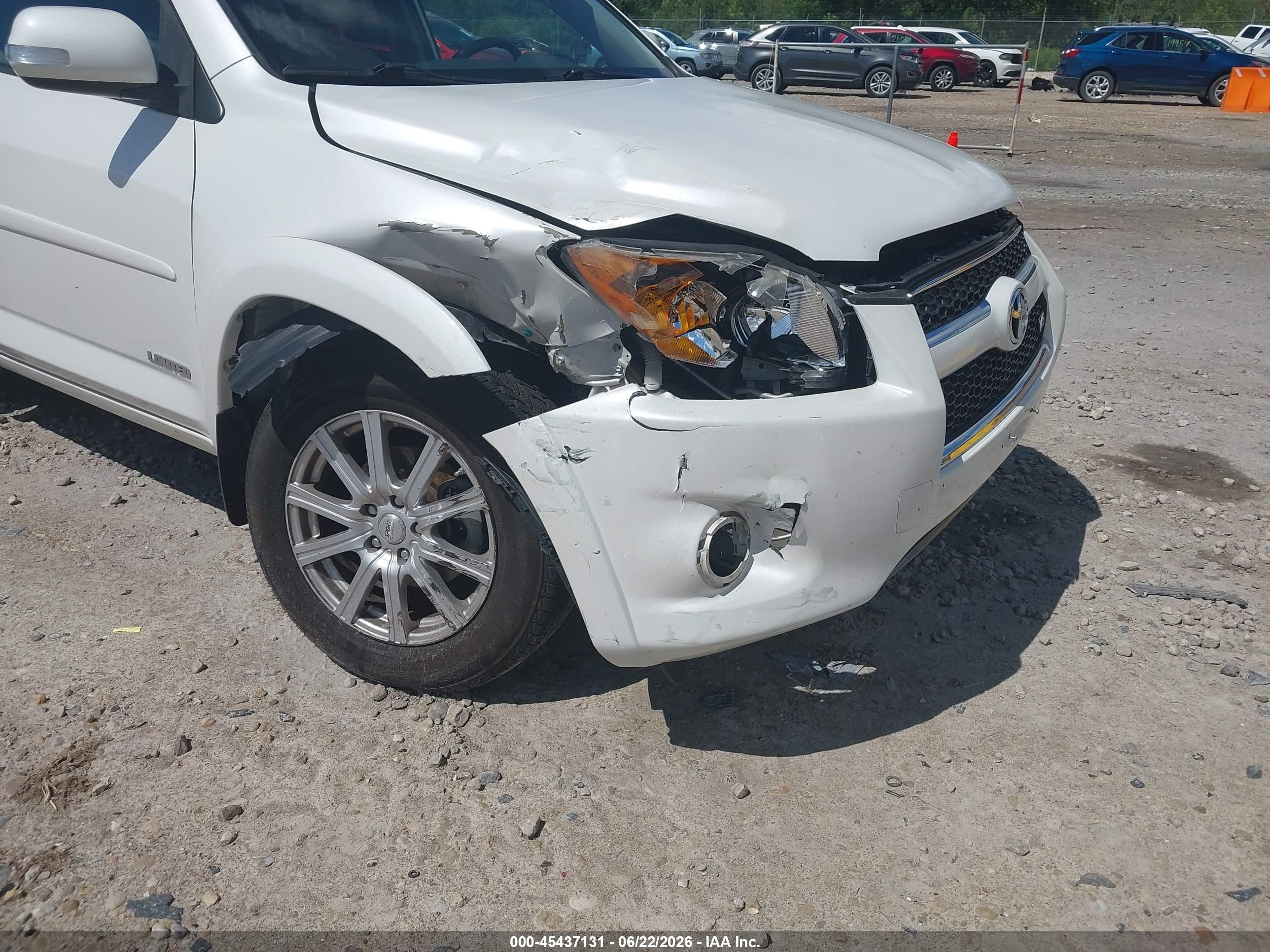 2012 Toyota Rav4 Limited V6 White vin: 2T3DK4DV8CW079314