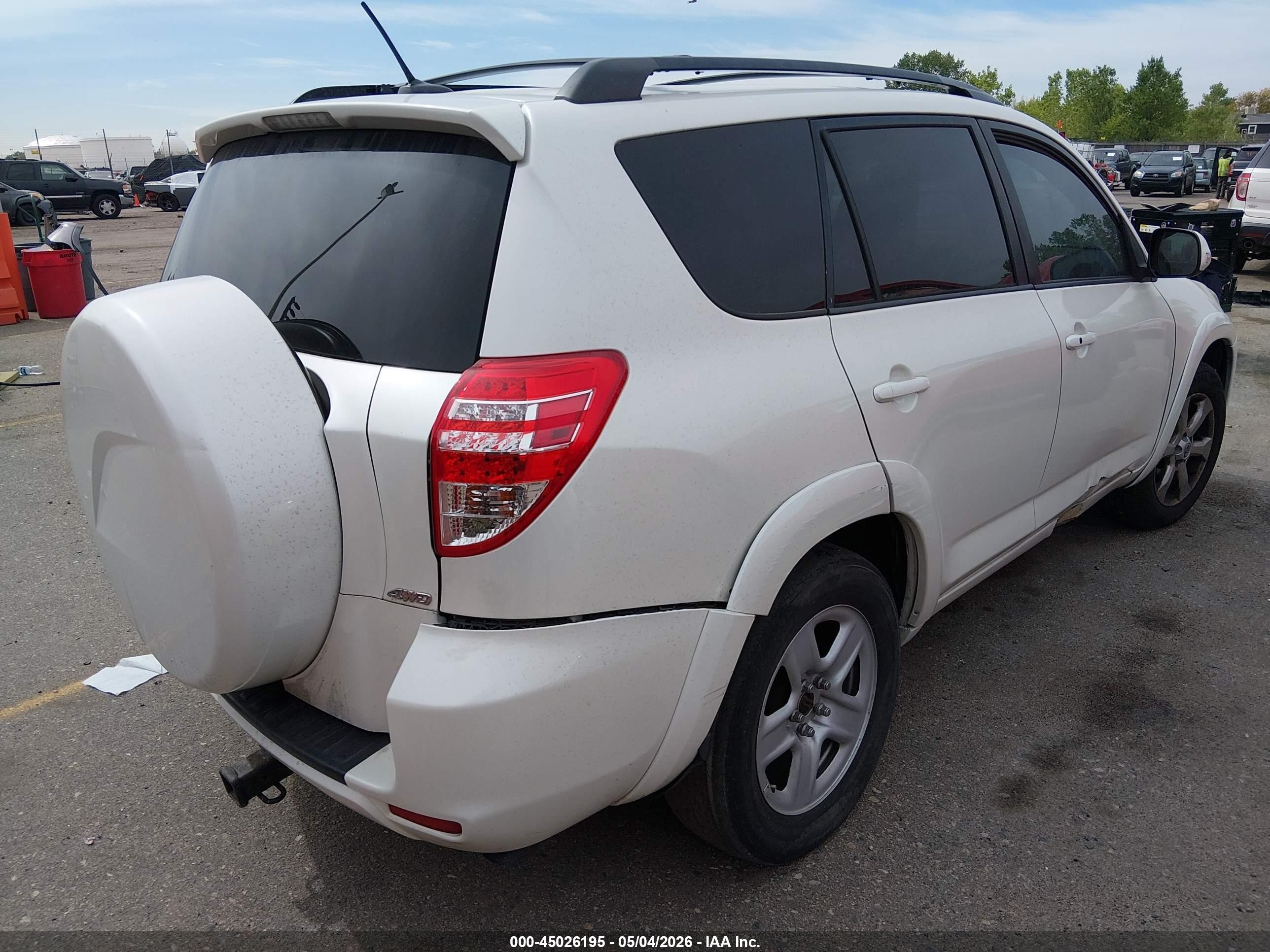 2010 Toyota Rav4 Limited V6 White vin: 2T3DK4DV9AW030698