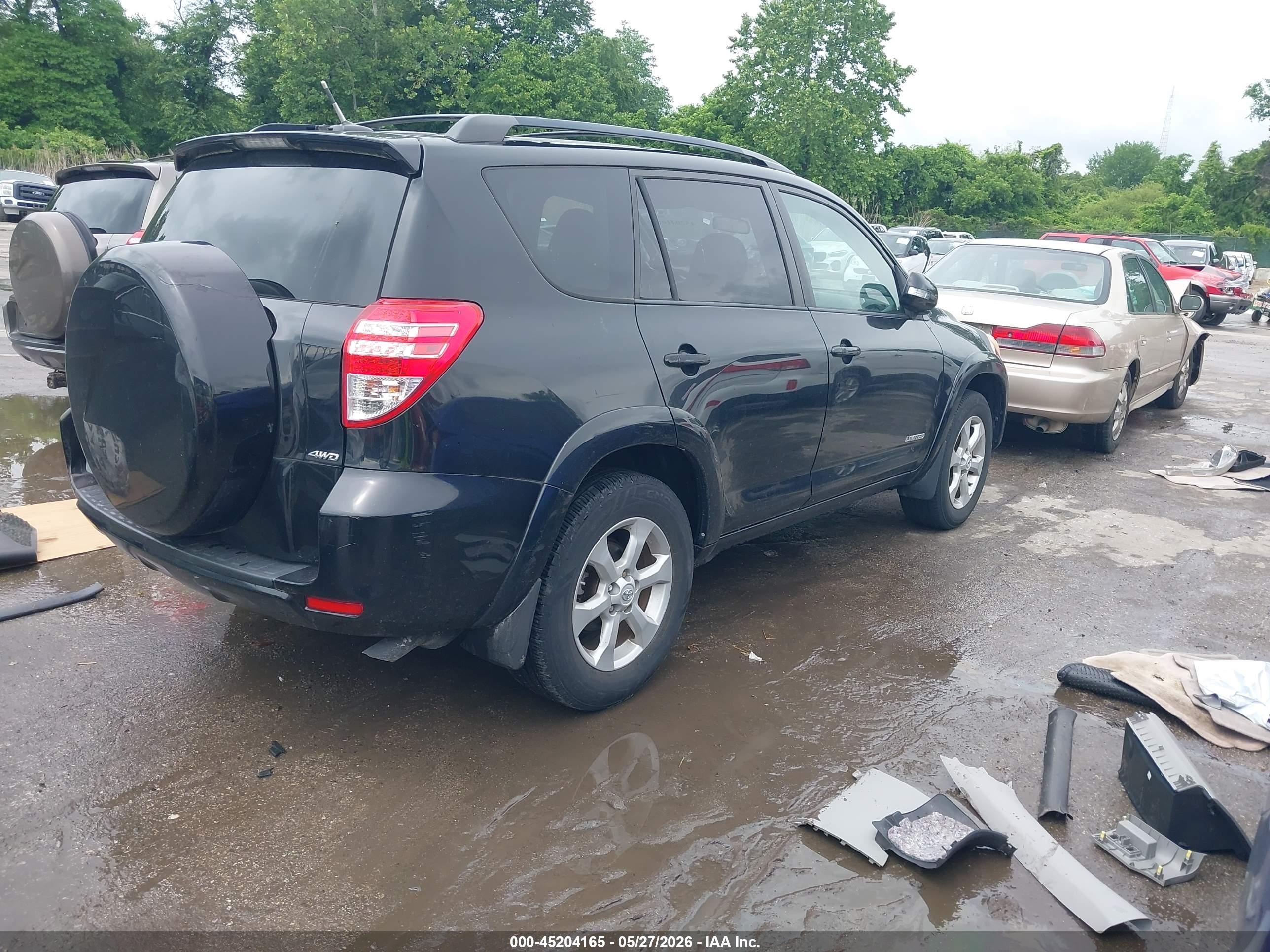 2011 Toyota Rav4 Limited V6 Black vin: 2T3DK4DV9BW038401