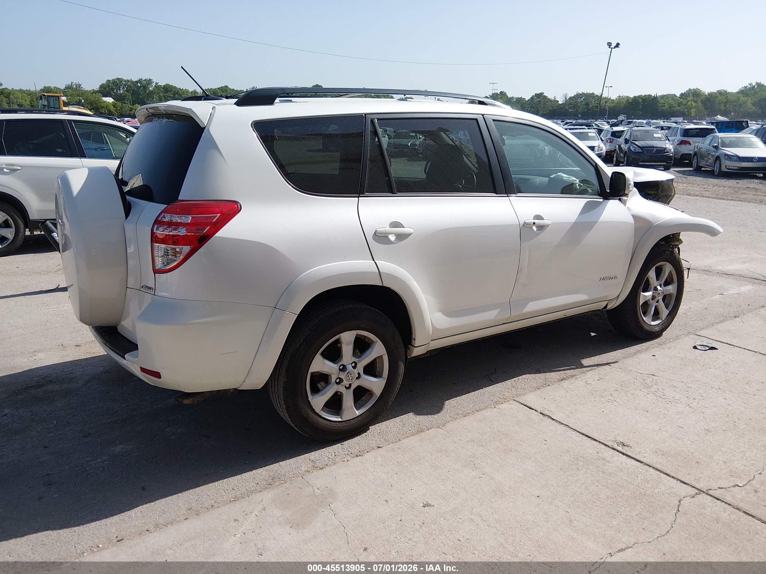 2011 Toyota Rav4 Limited V6 White vin: 2T3DK4DV9BW040746