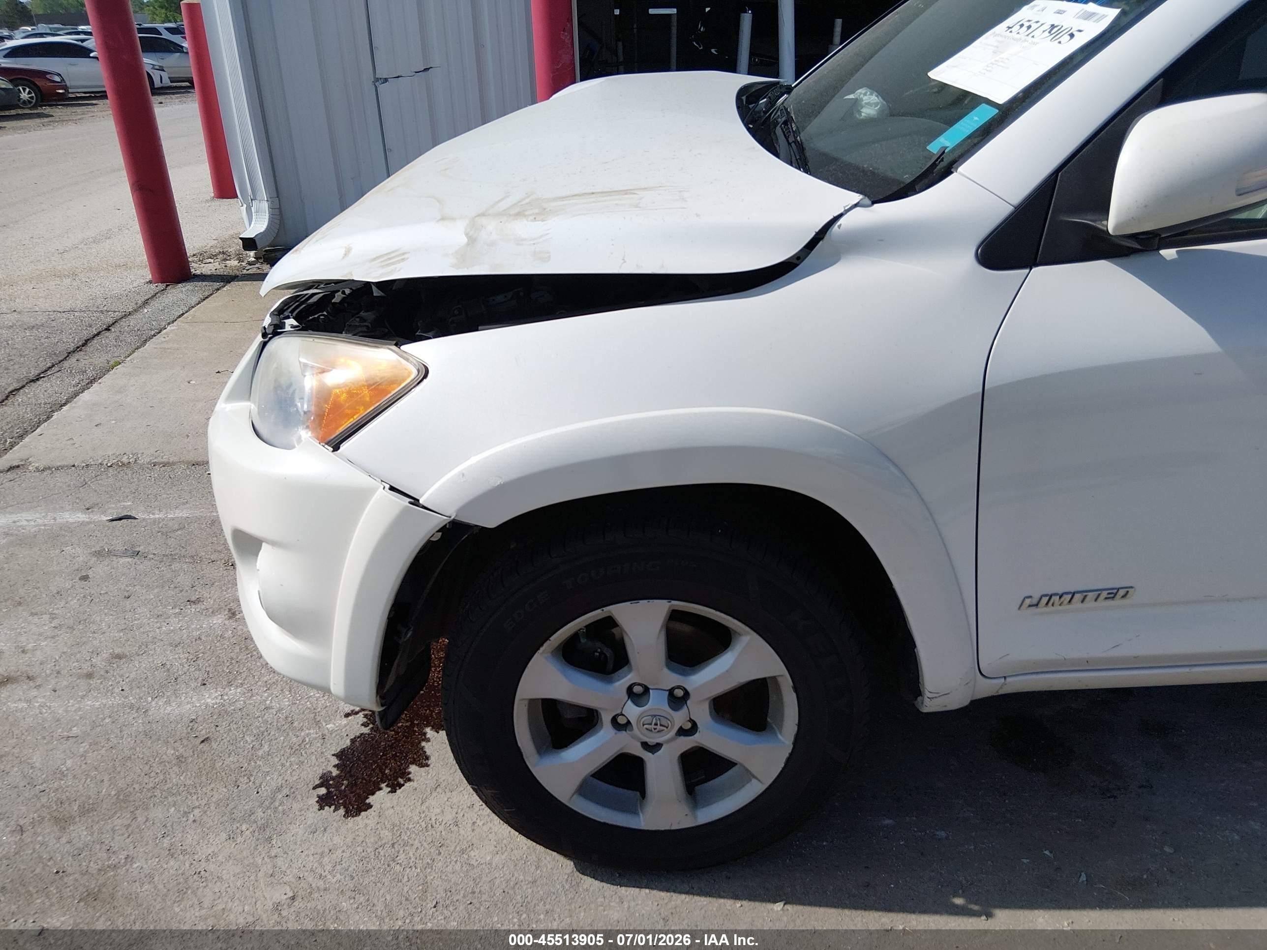 2011 Toyota Rav4 Limited V6 White vin: 2T3DK4DV9BW040746