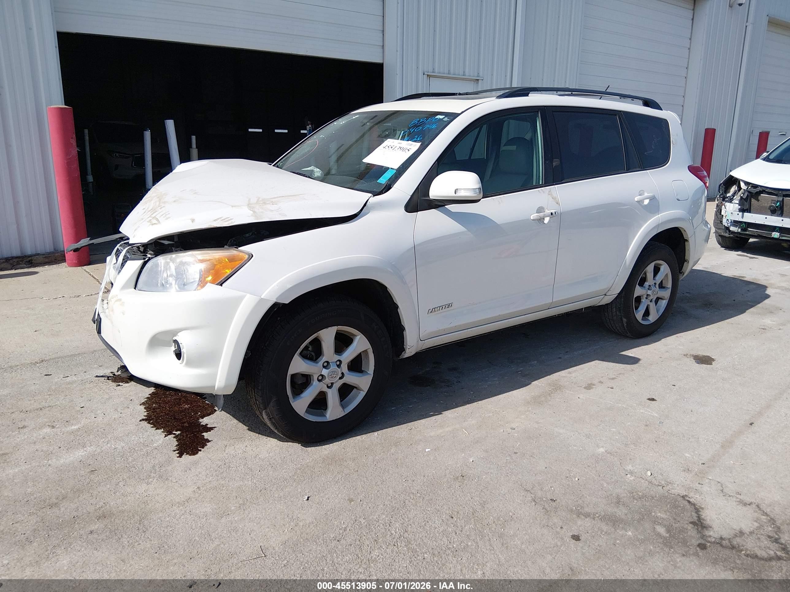 2011 Toyota Rav4 Limited V6 White vin: 2T3DK4DV9BW040746