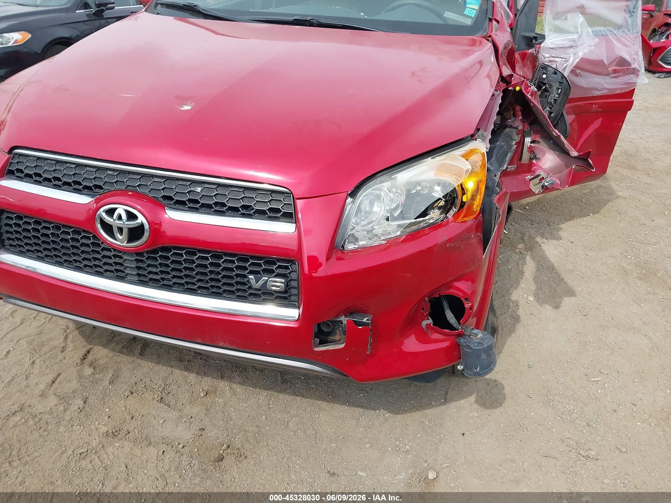 2010 Toyota Rav4 Limited V6 Red vin: 2T3DK4DVXAW014140