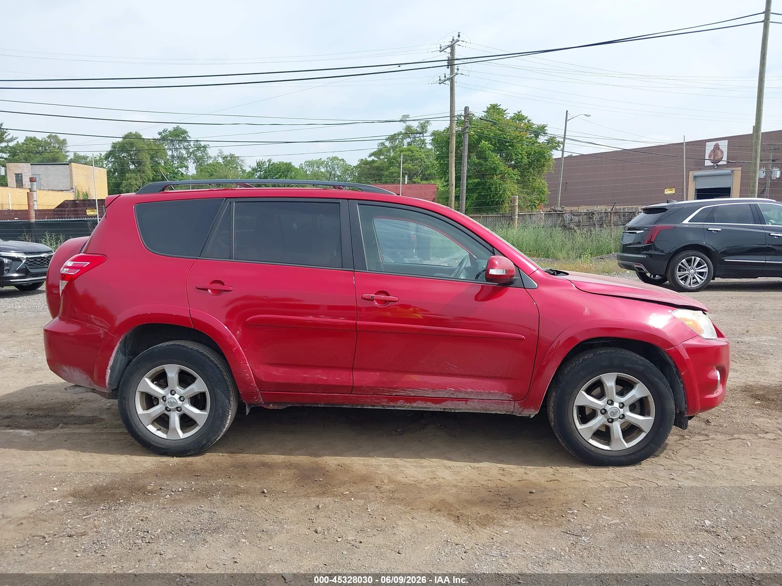 2010 Toyota Rav4 Limited V6 Red vin: 2T3DK4DVXAW014140