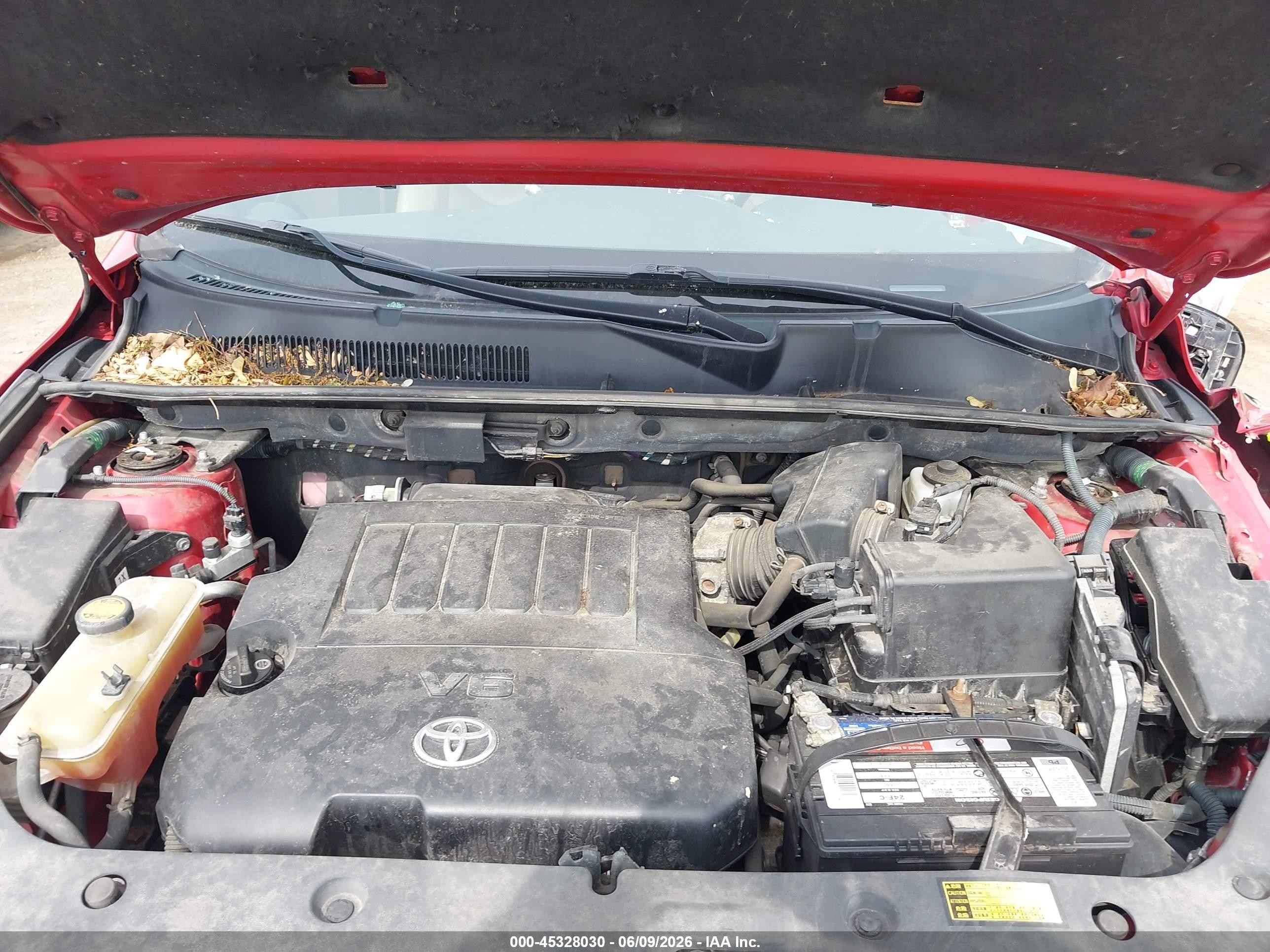 2010 Toyota Rav4 Limited V6 Red vin: 2T3DK4DVXAW014140