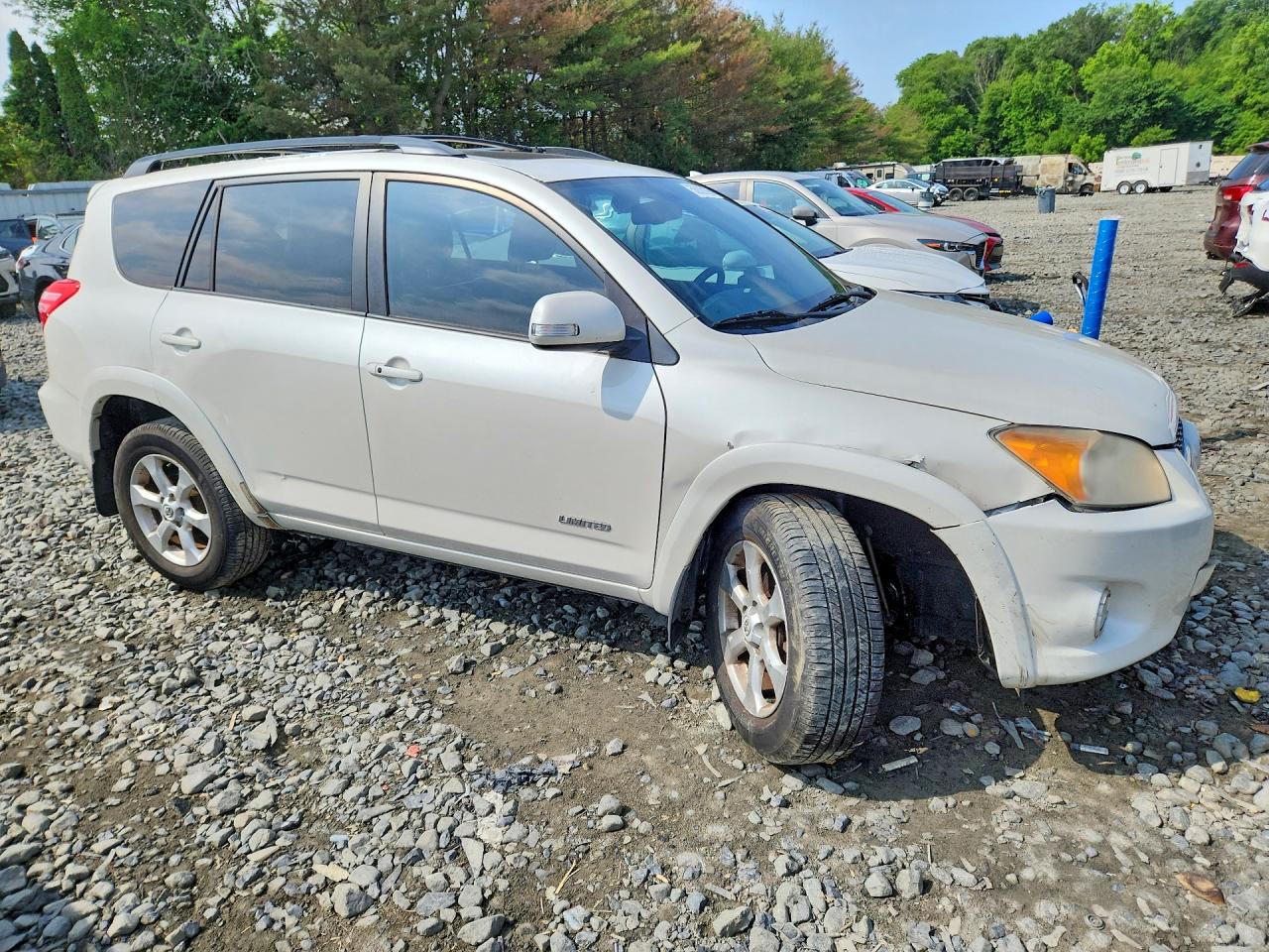 2010 Toyota Rav4 Limited White vin: 2T3DK4DVXAW022223