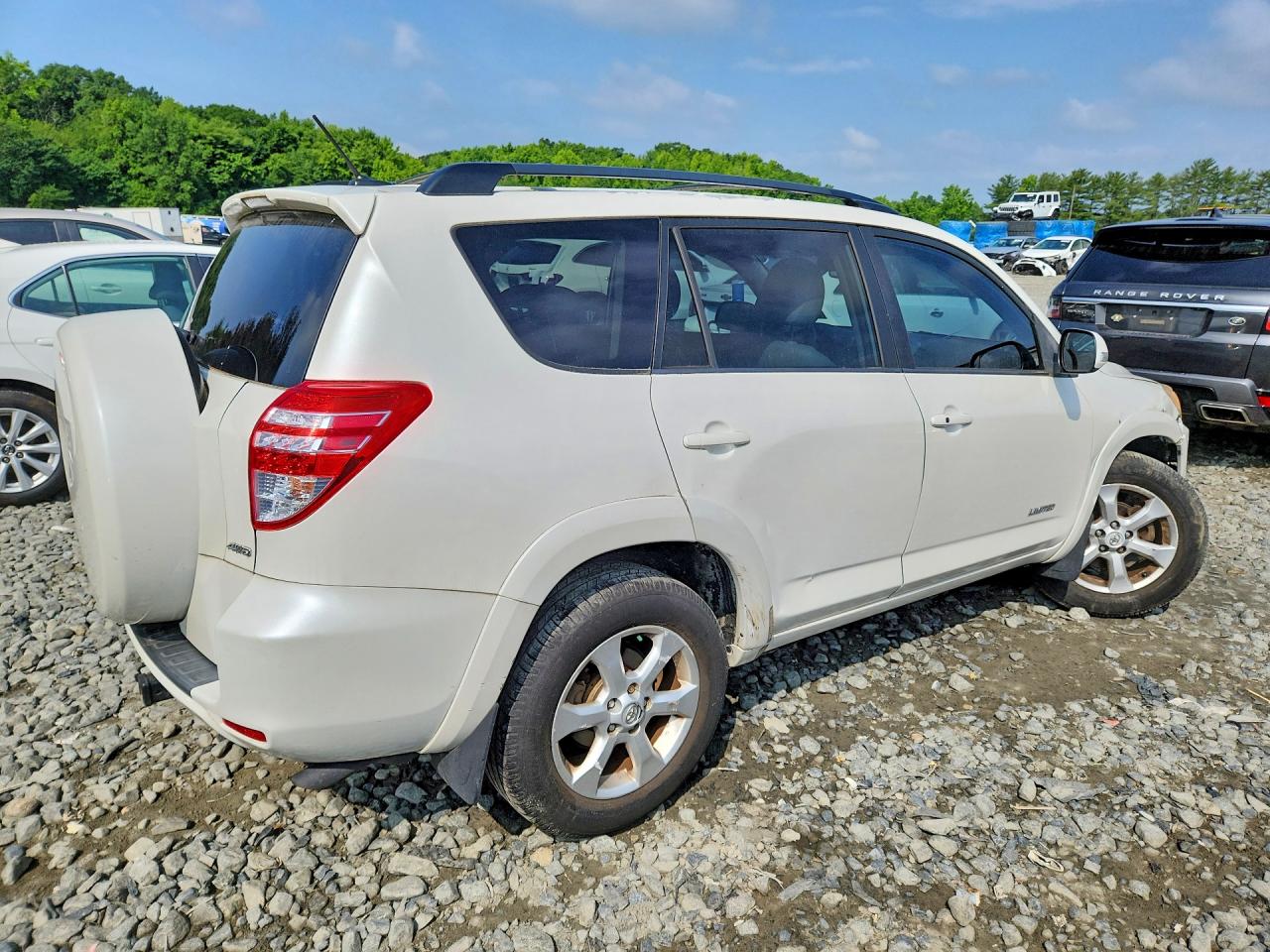 2010 Toyota Rav4 Limited White vin: 2T3DK4DVXAW022223