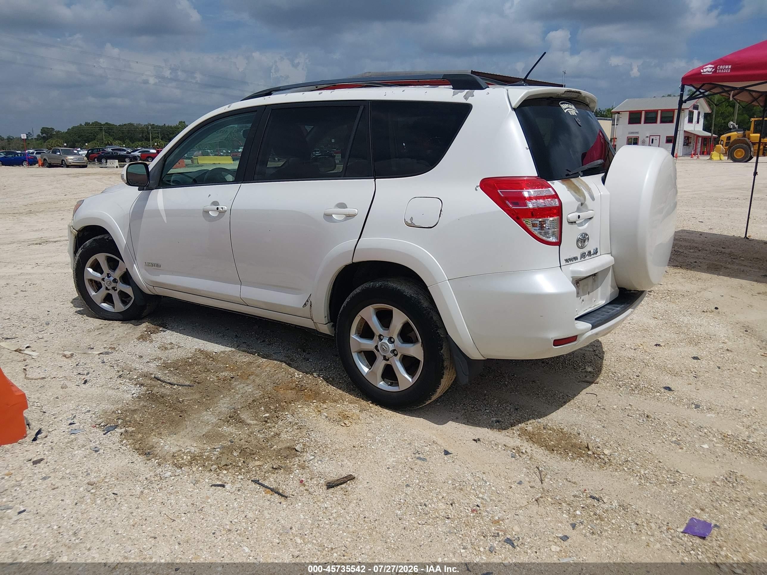 2010 Toyota Rav4 Limited V6 White vin: 2T3DK4DVXAW033125