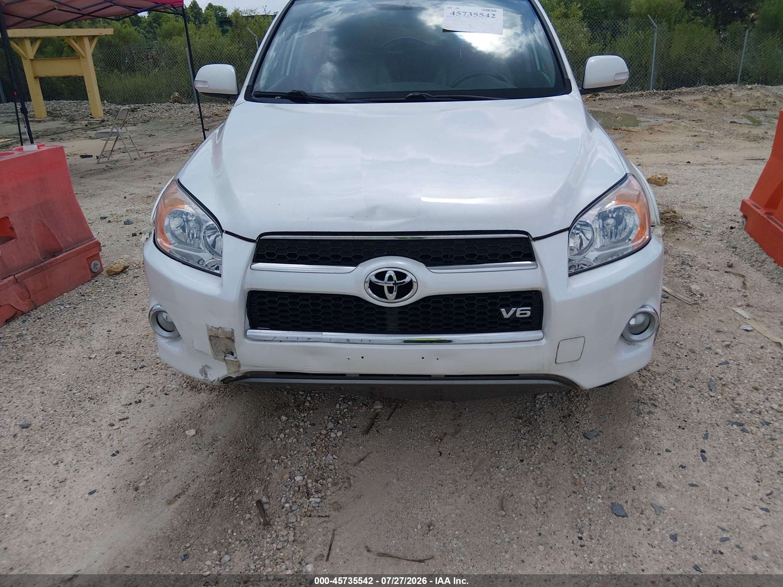 2010 Toyota Rav4 Limited V6 White vin: 2T3DK4DVXAW033125