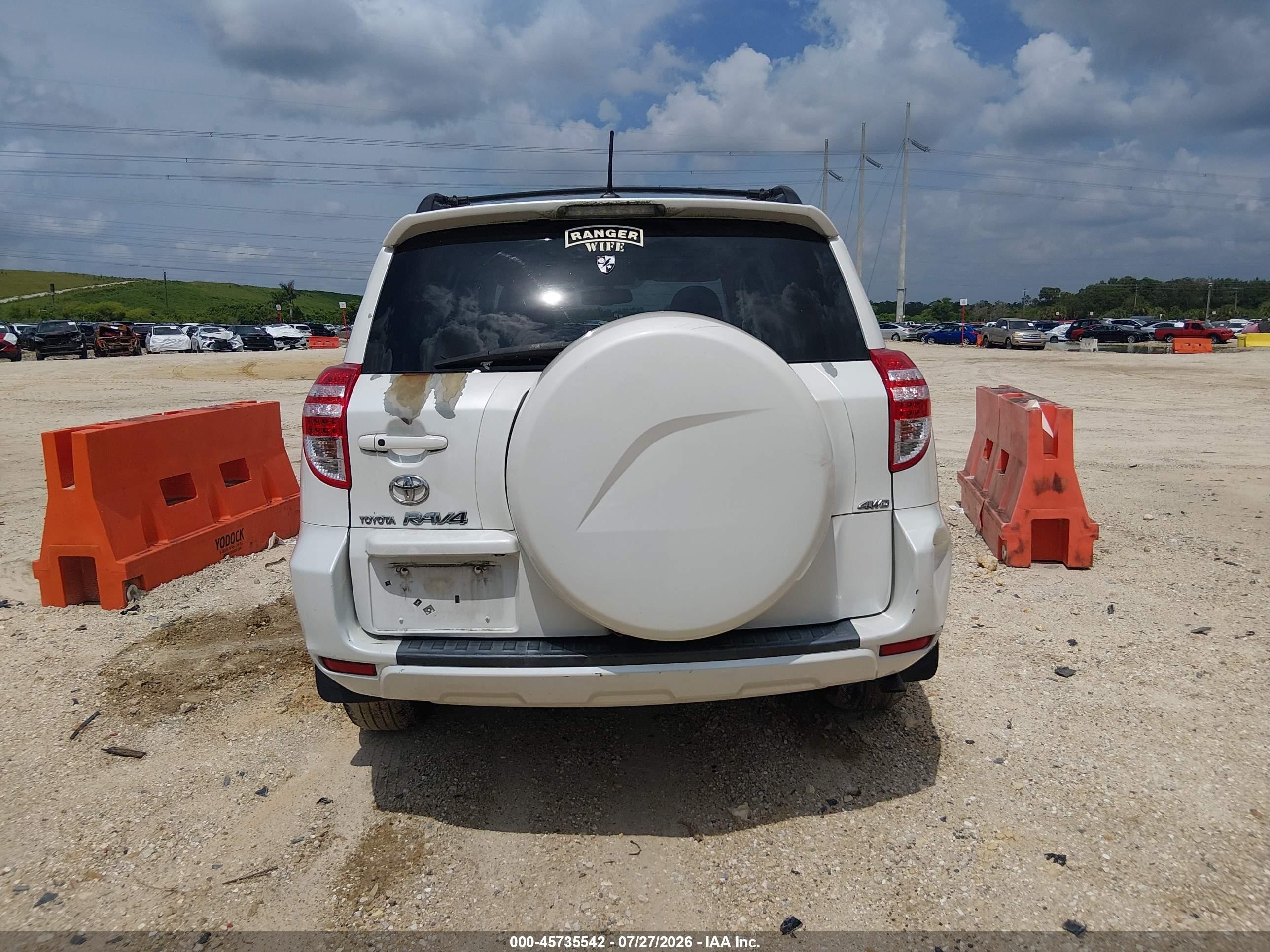2010 Toyota Rav4 Limited V6 White vin: 2T3DK4DVXAW033125