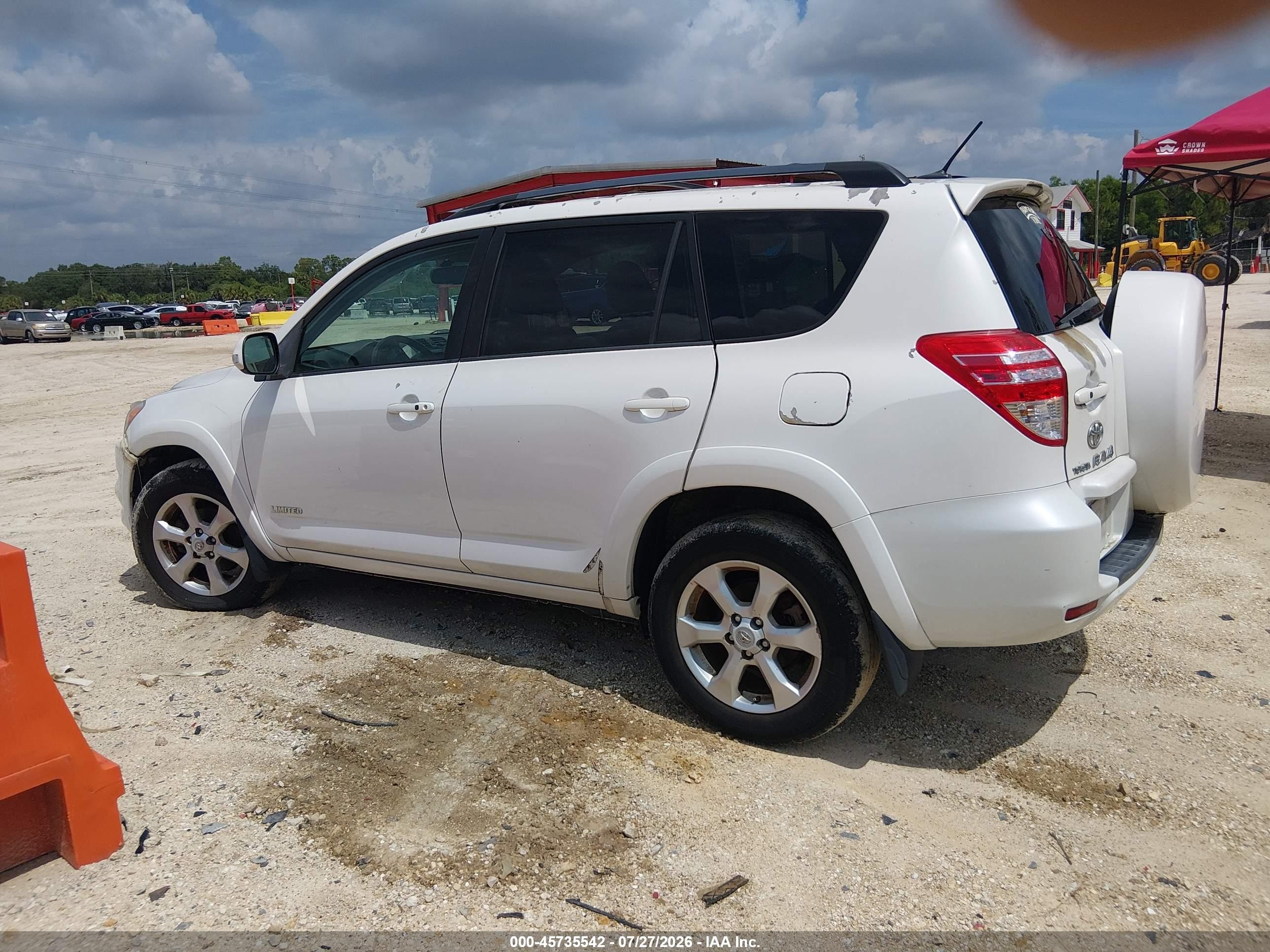 2010 Toyota Rav4 Limited V6 White vin: 2T3DK4DVXAW033125