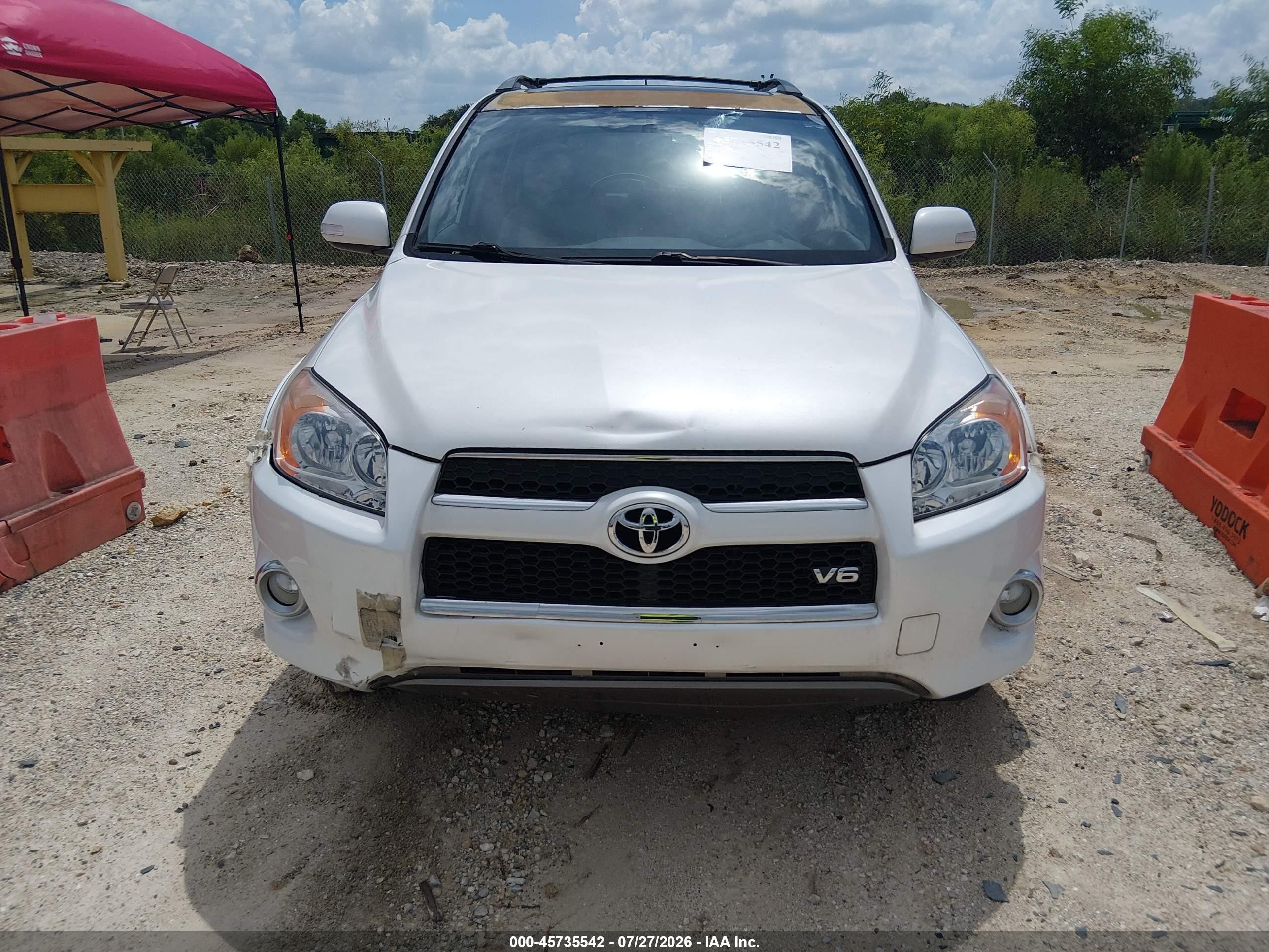 2010 Toyota Rav4 Limited V6 White vin: 2T3DK4DVXAW033125