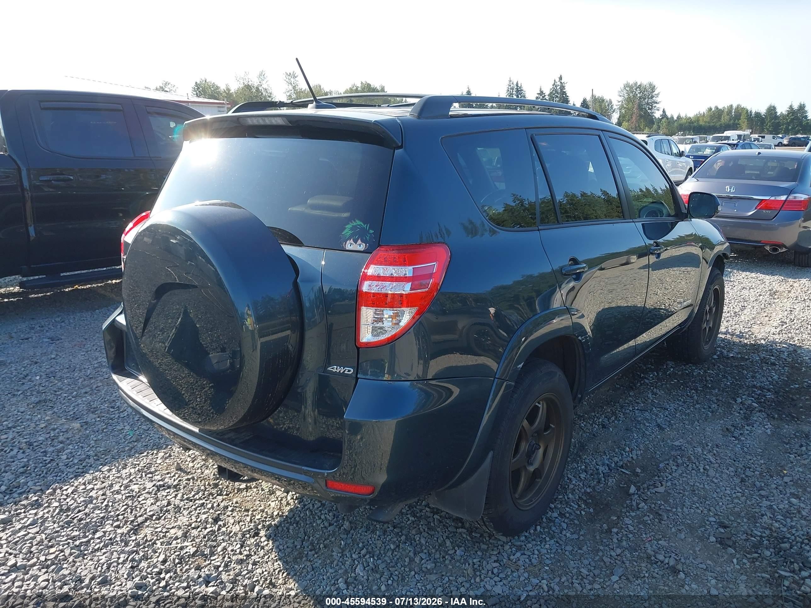 2011 Toyota Rav4 Limited V6 Dark Blue vin: 2T3DK4DVXBW042344