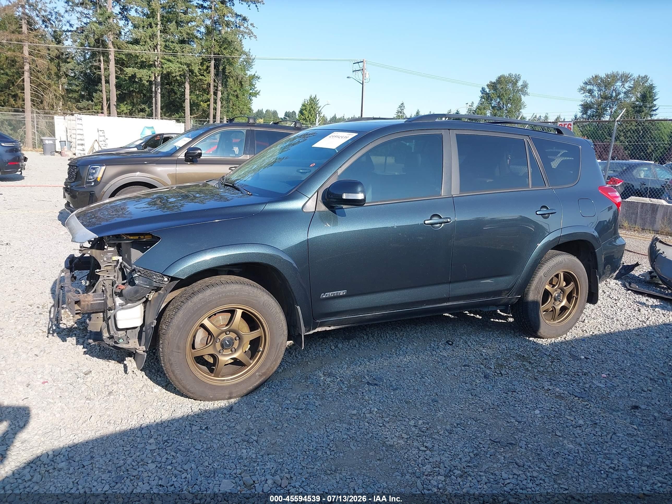 2011 Toyota Rav4 Limited V6 Dark Blue vin: 2T3DK4DVXBW042344