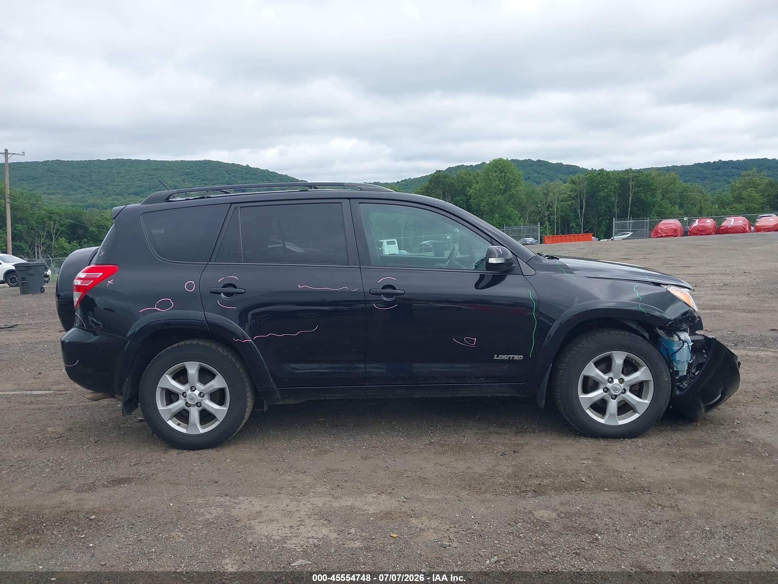 2012 Toyota Rav4 Limited V6 Черный vin: 2T3DK4DVXCW071053