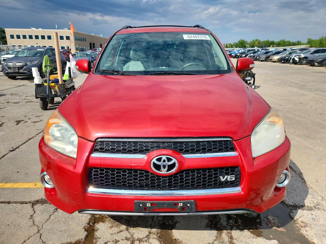 2012 Toyota Rav4 Limited Red vin: 2T3DK4DVXCW073577