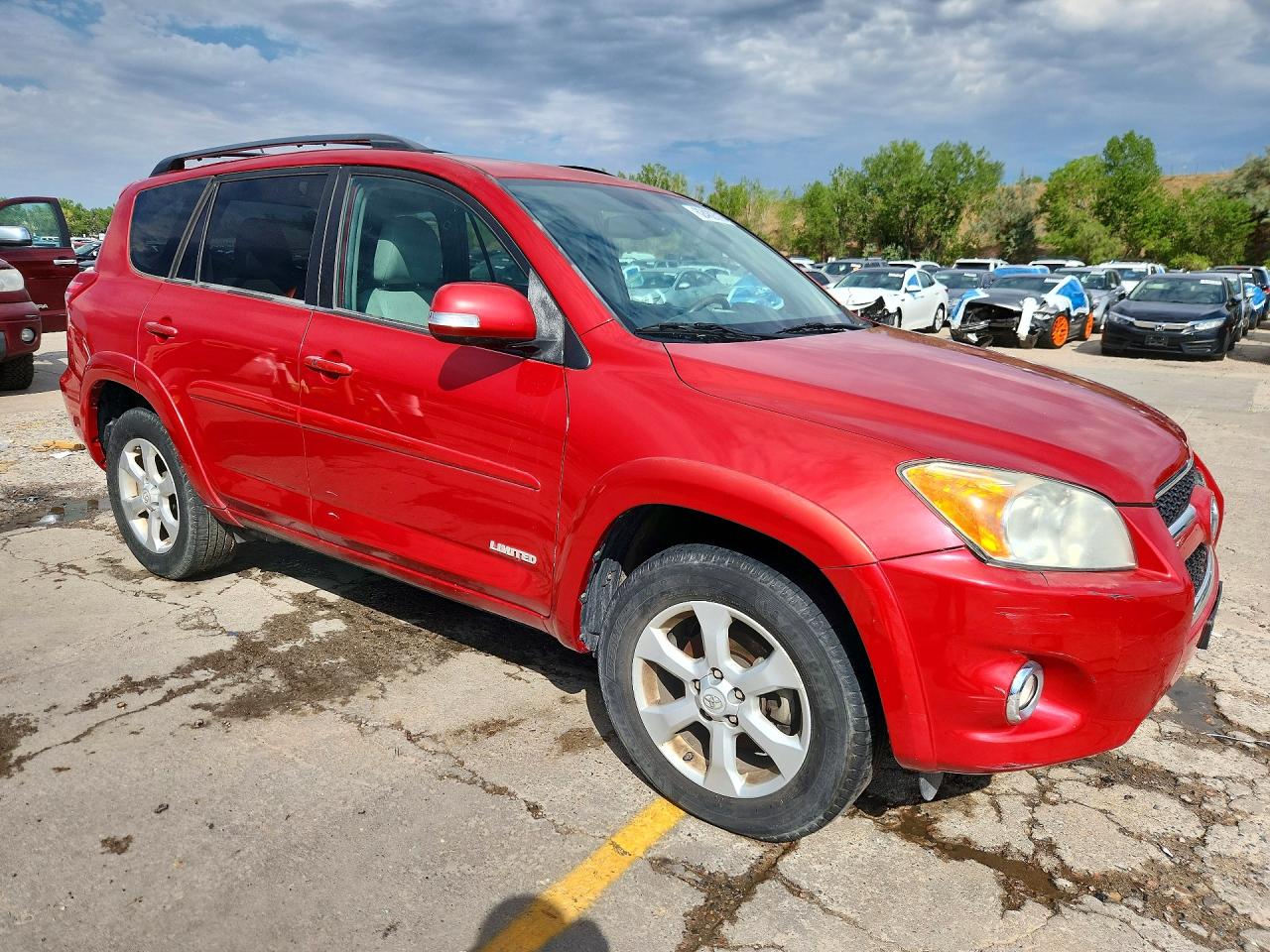 2012 Toyota Rav4 Limited Red vin: 2T3DK4DVXCW073577