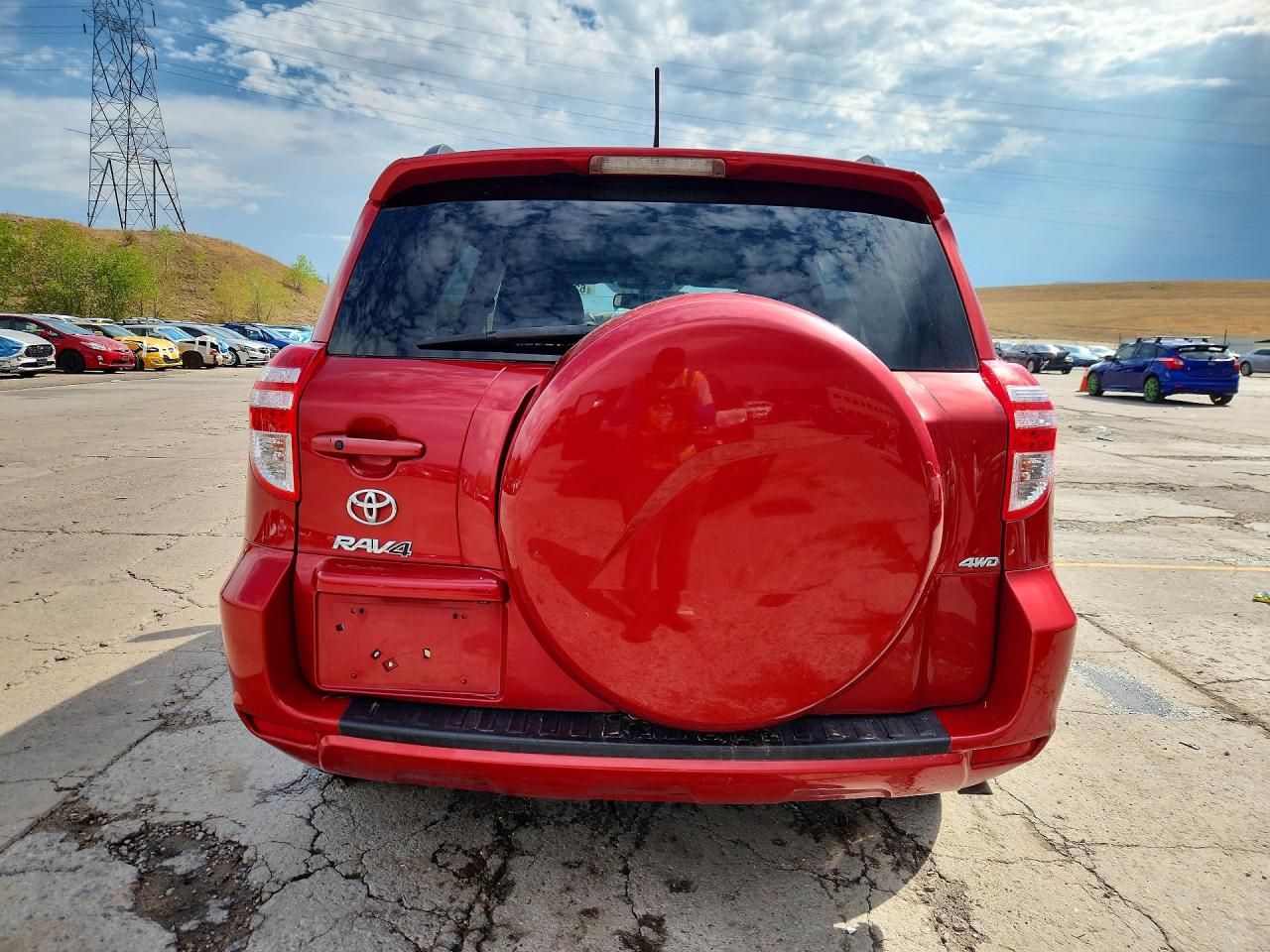 2012 Toyota Rav4 Limited Red vin: 2T3DK4DVXCW073577