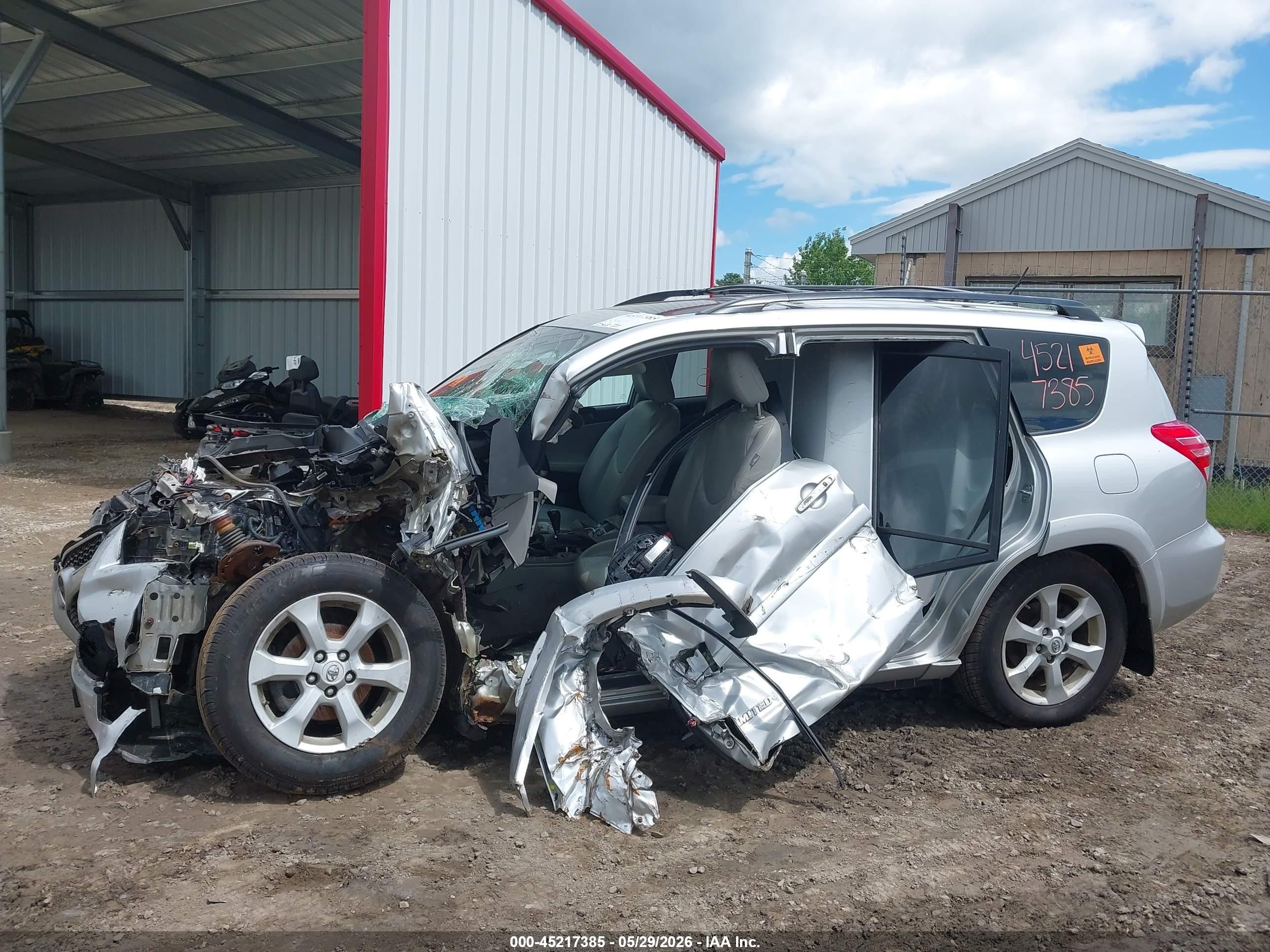 2012 Toyota Rav4 Limited V6 Серебряный vin: 2T3DK4DVXCW079069