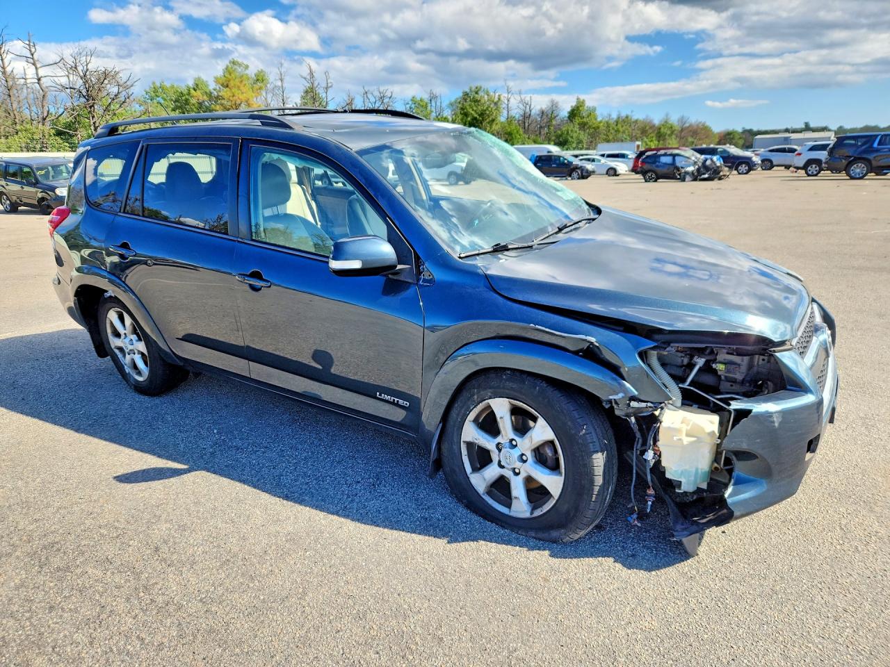 2012 Toyota Rav4 Limited Синий vin: 2T3DK4DVXCW086801