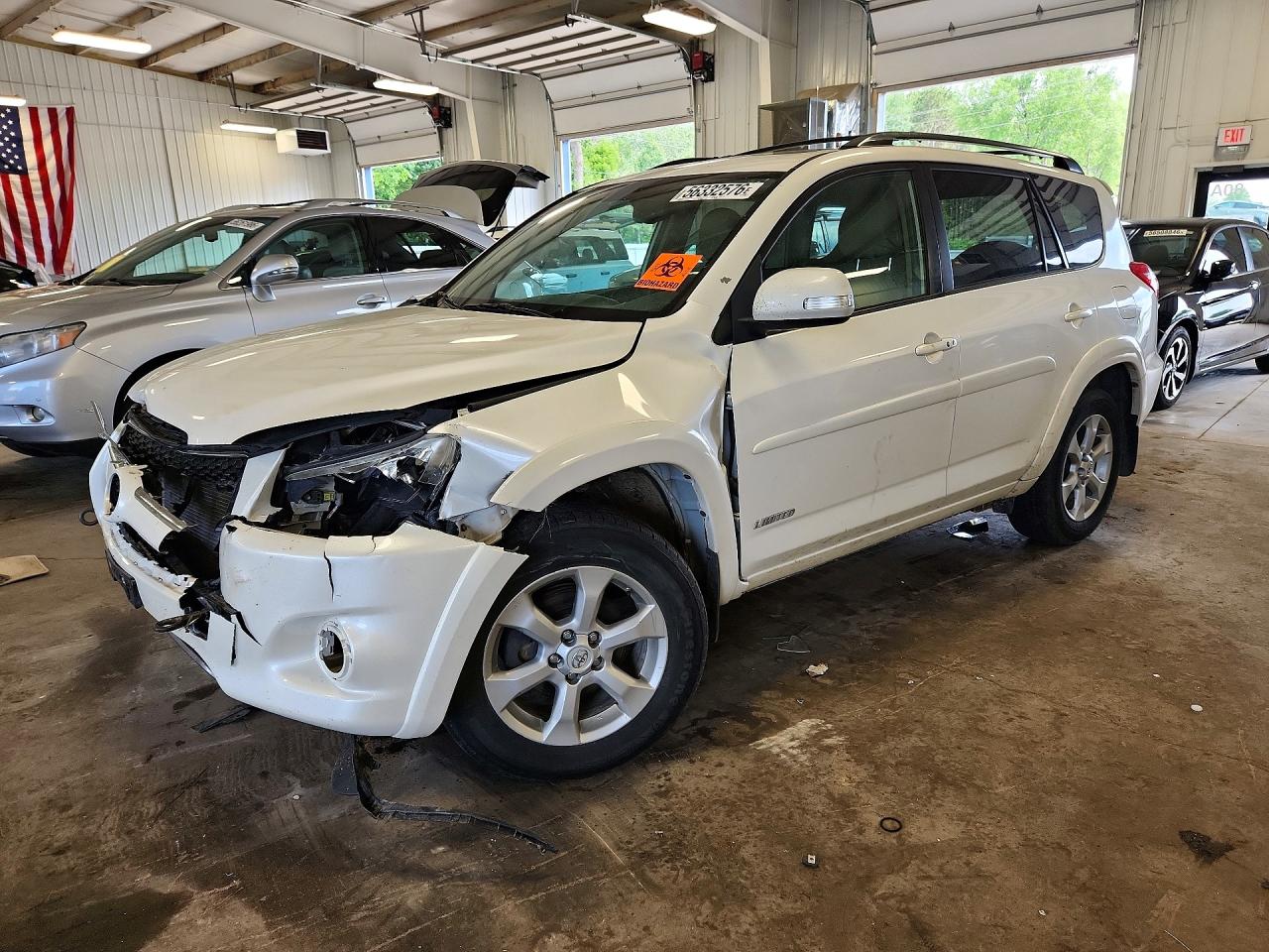 2012 Toyota Rav4 Limited White vin: 2T3DK4DVXCW091268