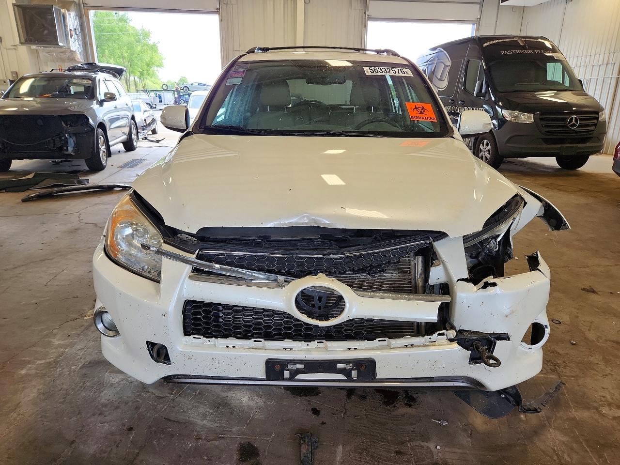 2012 Toyota Rav4 Limited White vin: 2T3DK4DVXCW091268